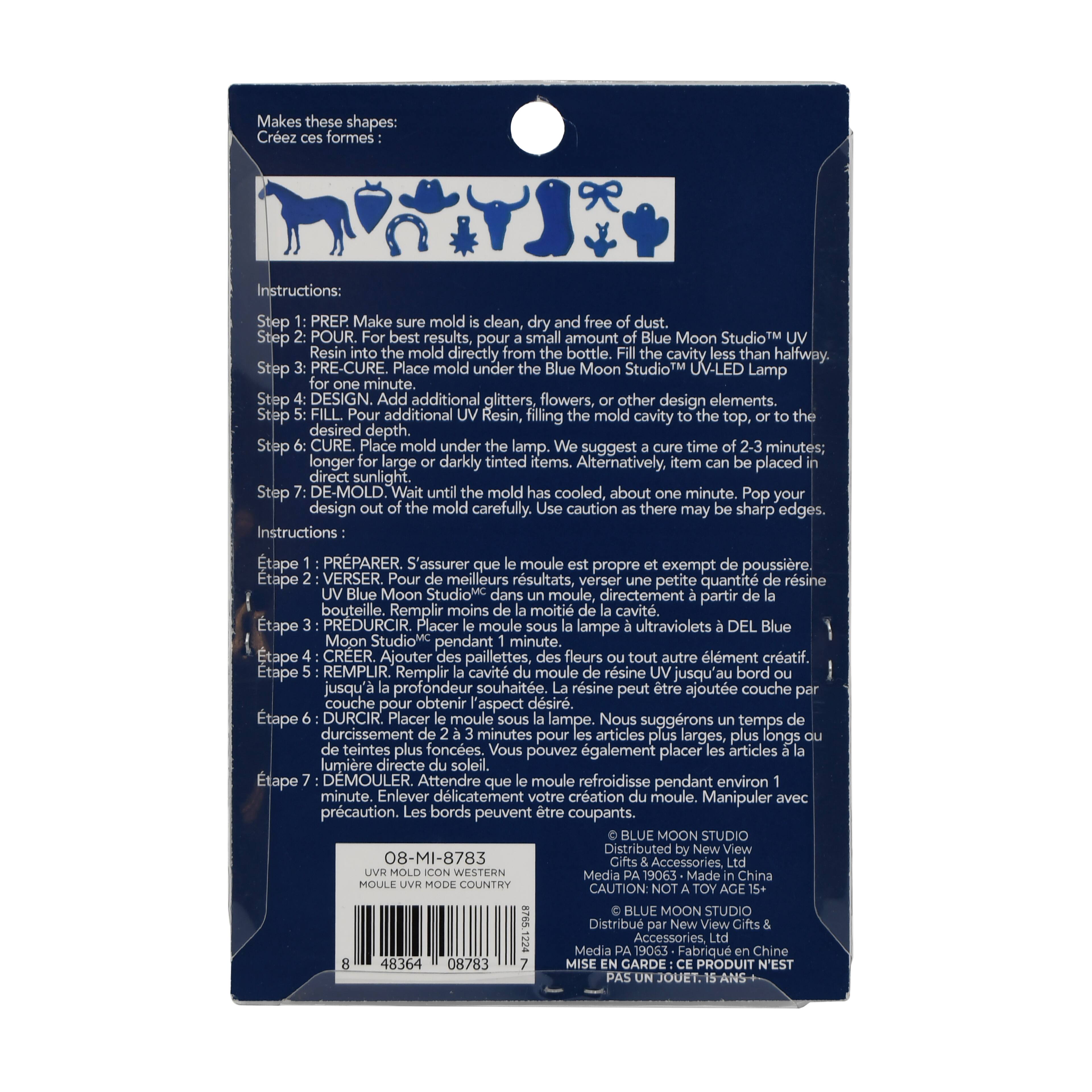 Blue Moon Studio™ UV Resin Craft Western Icon Mold