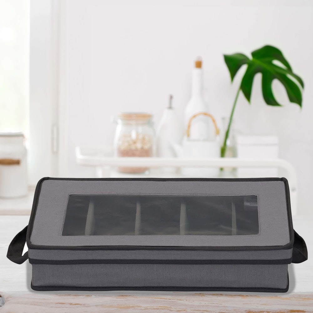 Household Essentials 19" Windowed Flatware Storage Chest