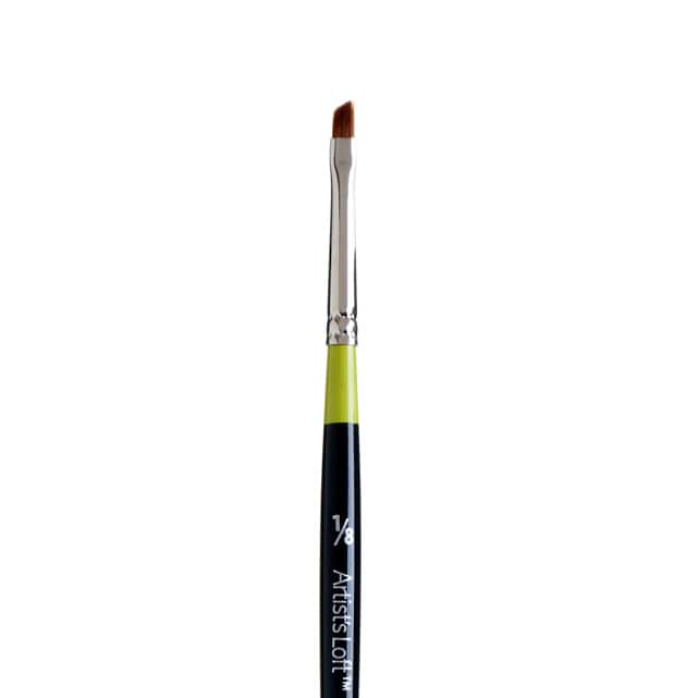 Golden Taklon Short Handle Angle Shader Brush by Artist&#x27;s Loft&#x2122; Vienna