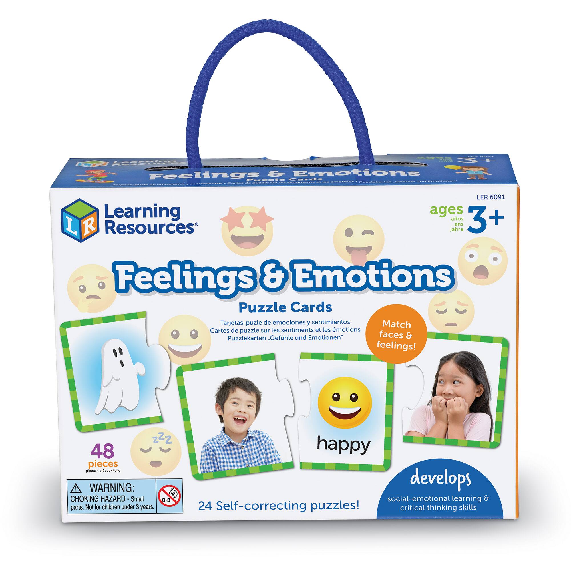 Learning Resources Feelings & Emotions Puzzle Cards
