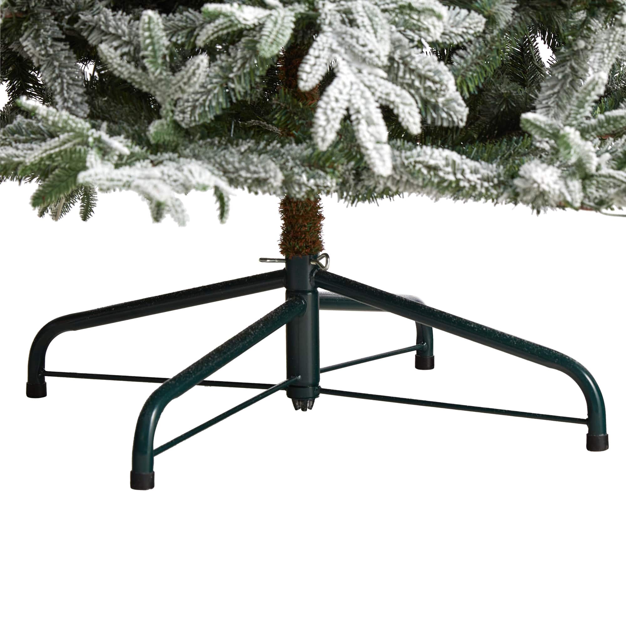 9.5ft. Pre-Lit Flocked Manchester Spruce Artificial Christmas Tree, 650 Lights