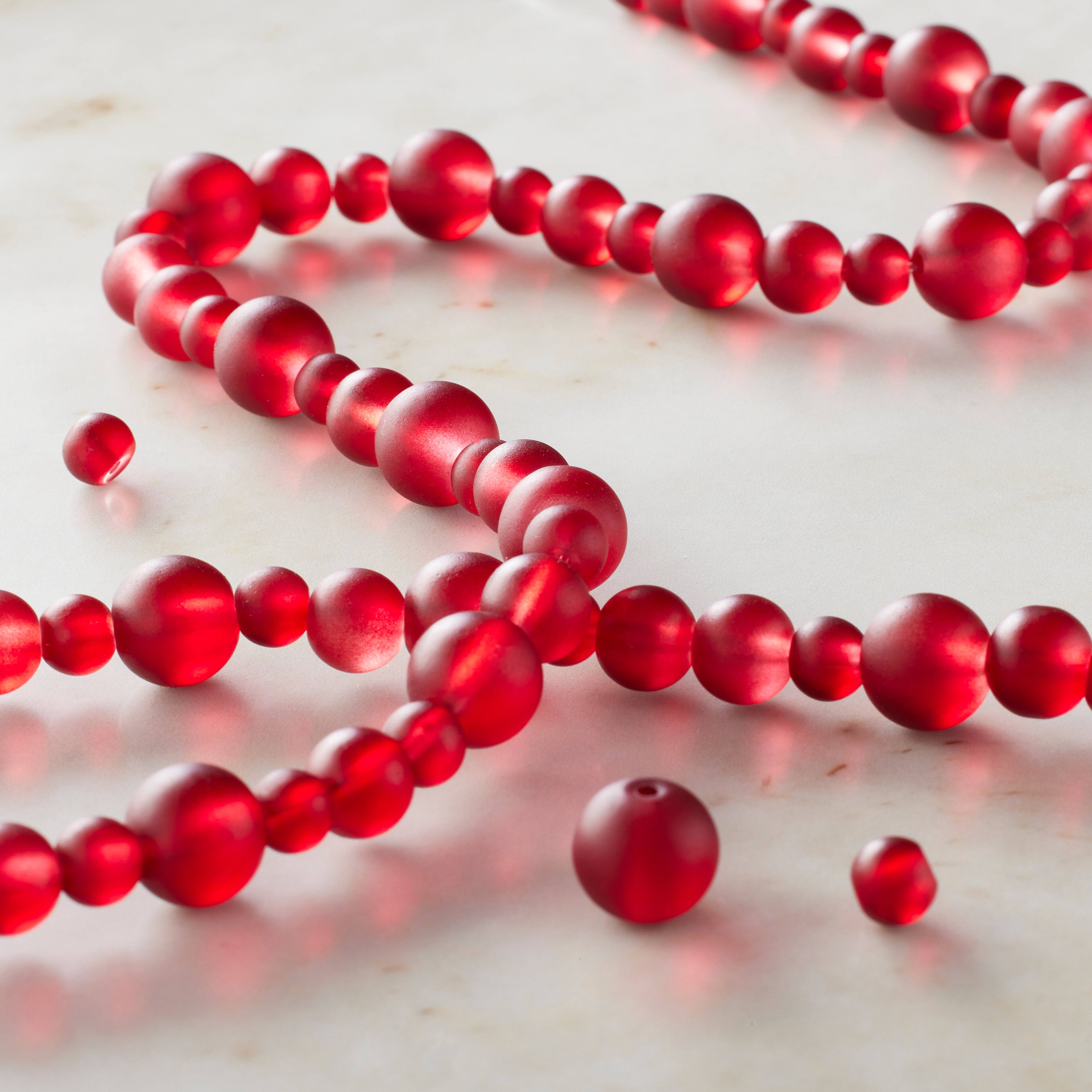 12 Pack: Matte Glass Round Beads by Bead Landing™