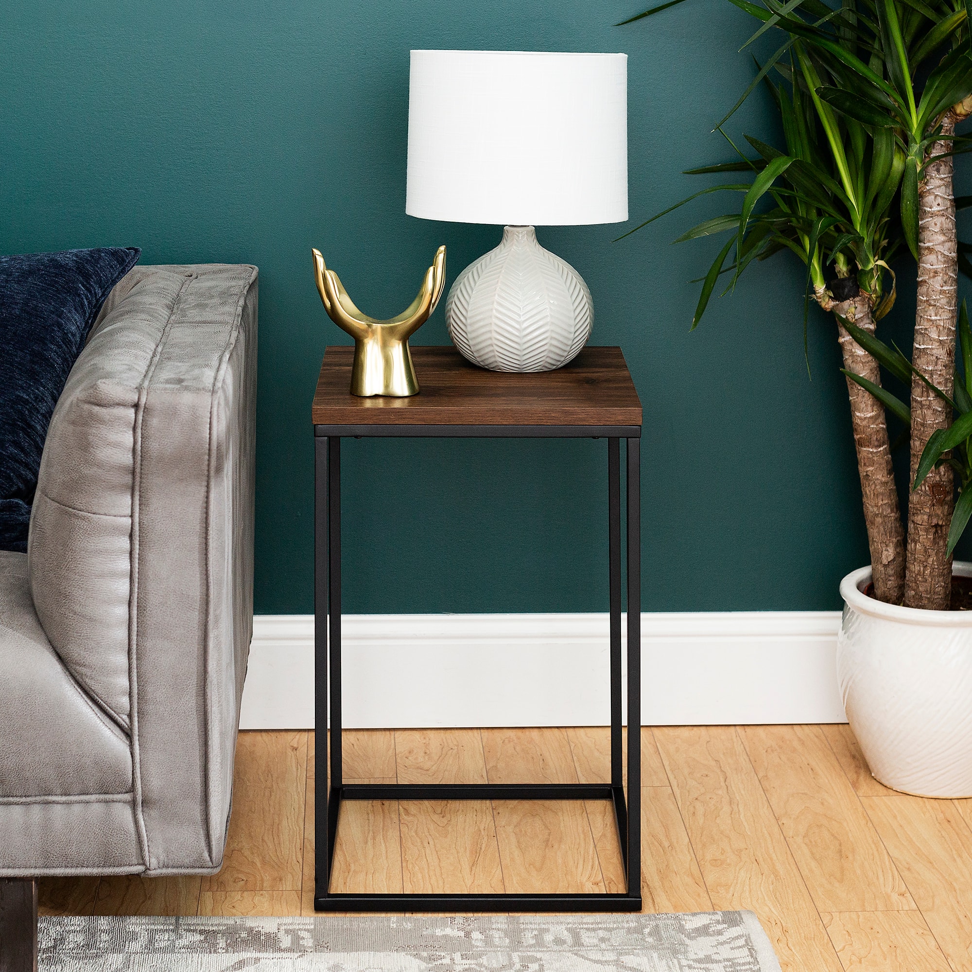 Walker Edison Modern Square Side Table
