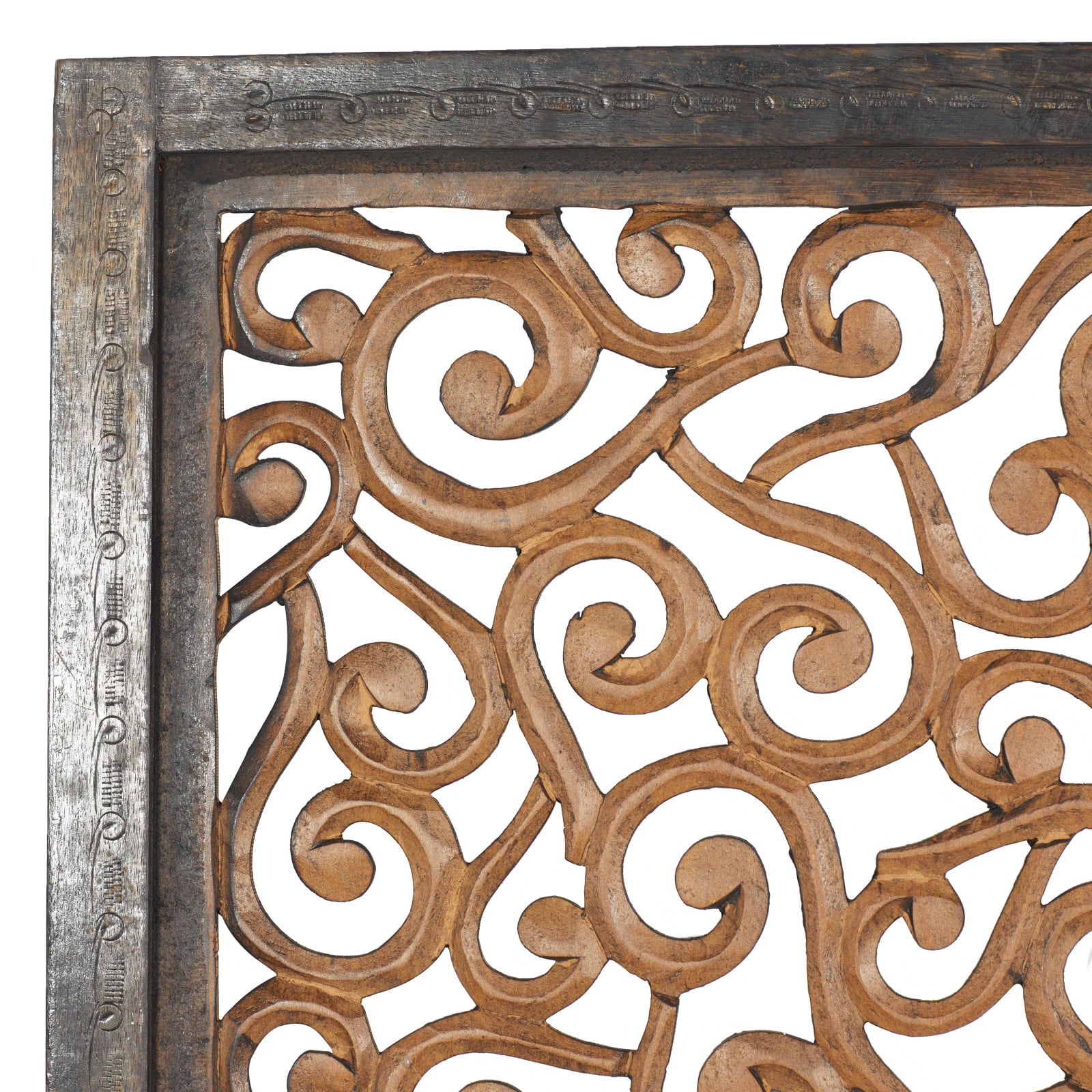 Brown Traditional Ornamental Wood Wall Decor, 51&#x22; x 24&#x22;
