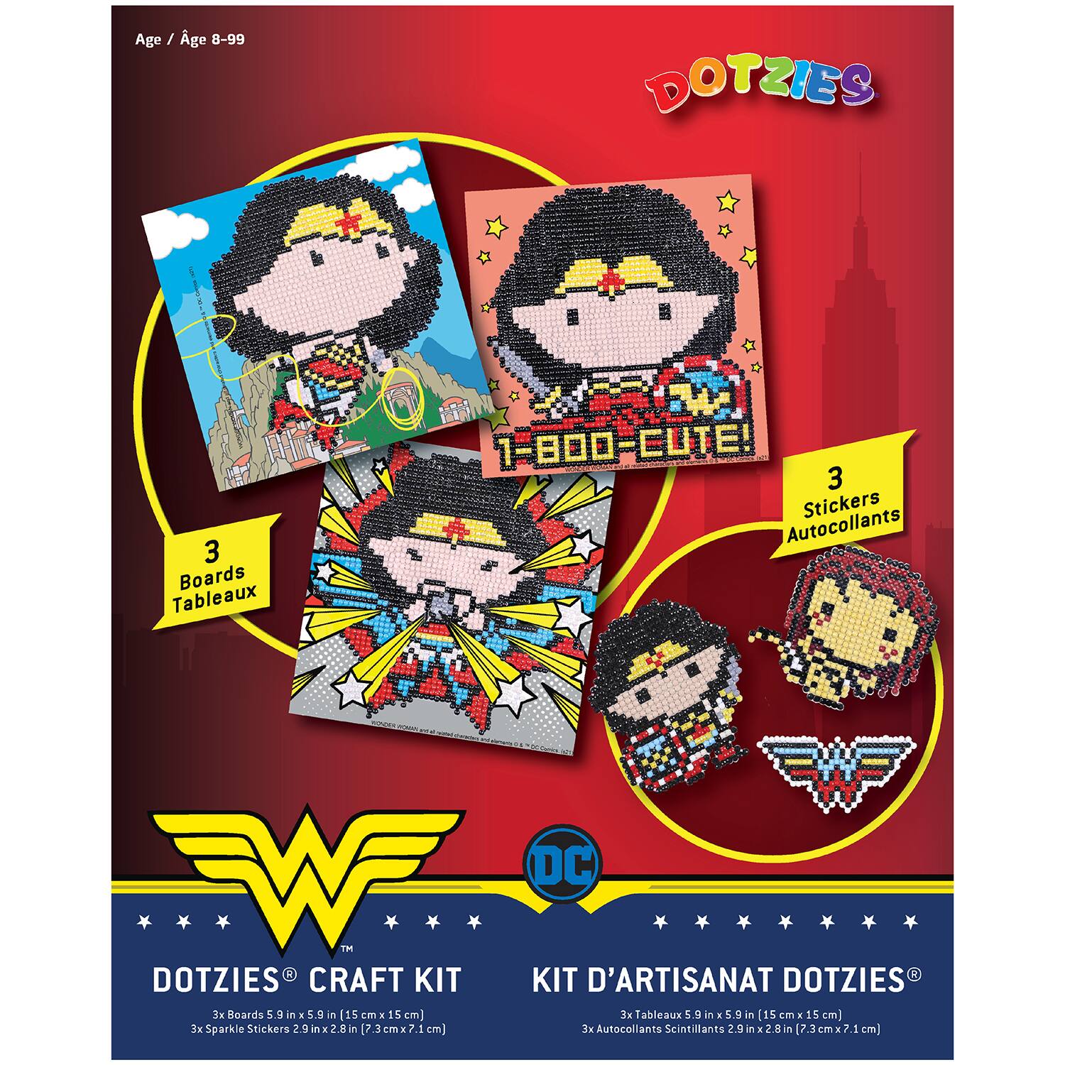 Camelot Dotz Wonder Woman Dotzies Craft Kit
