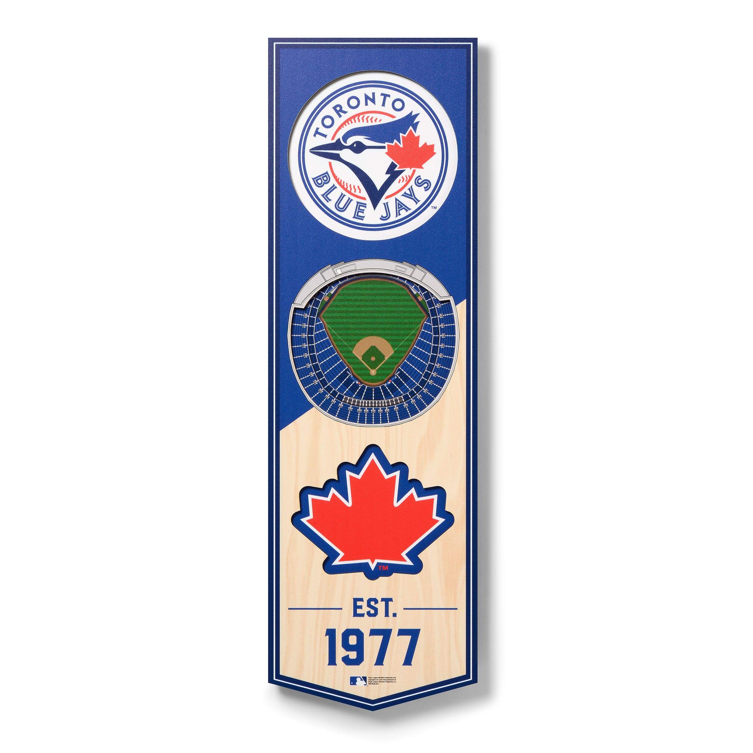 MLB 6" x 19" 3D StadiumView Banner