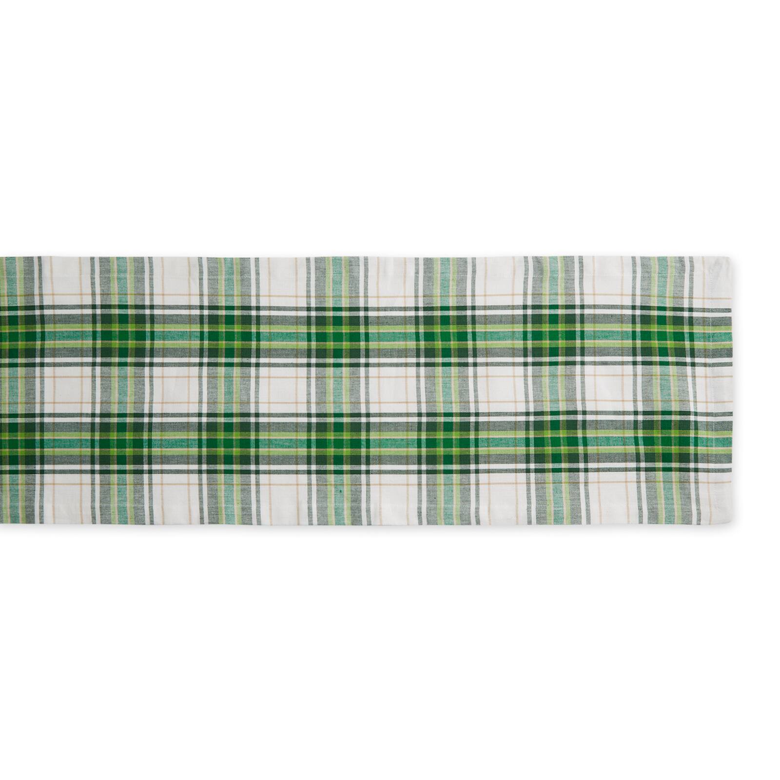 DII® 108" St. Paddy Plaid Table Runner