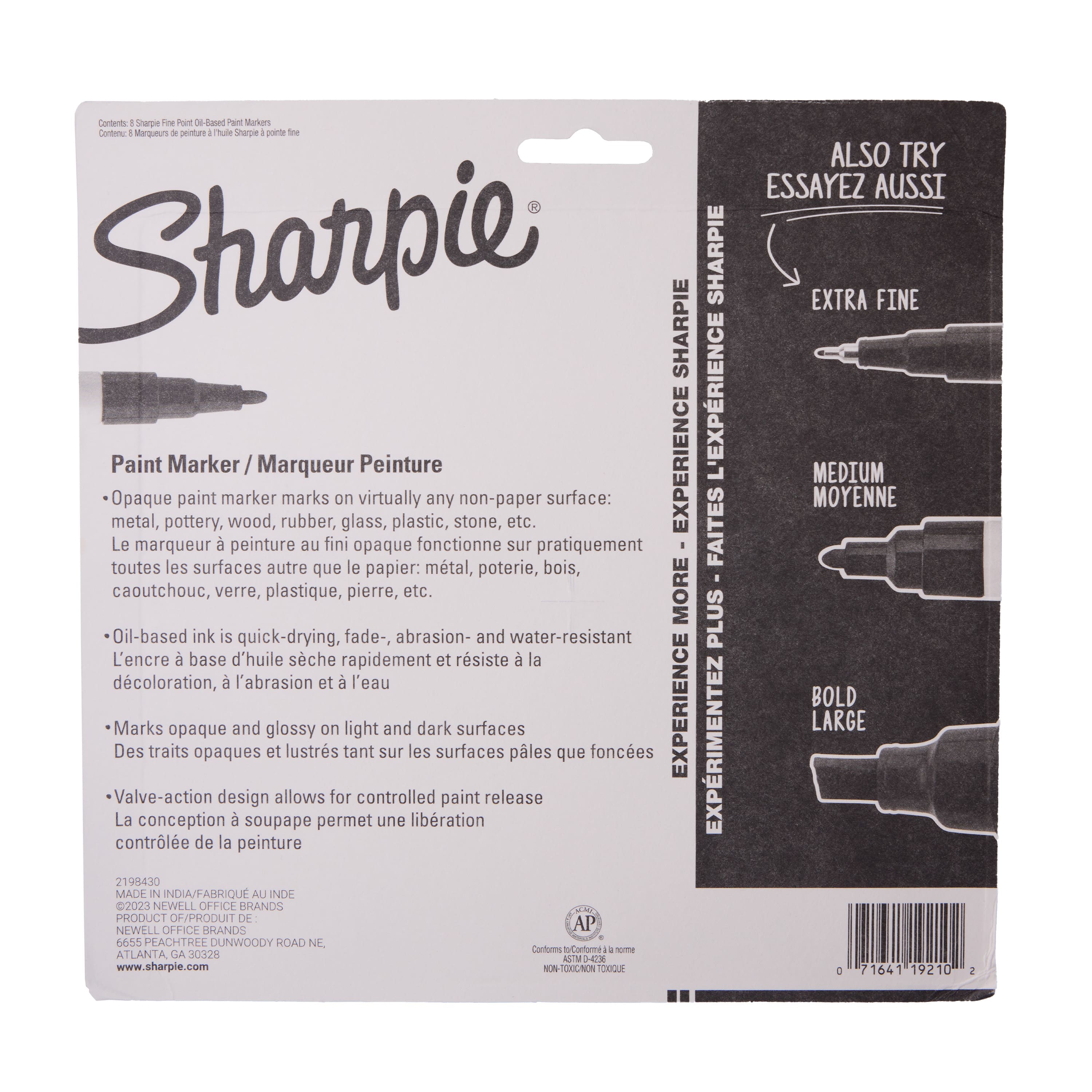 6 Packs: 8 ct. (48 total) Sharpie&#xAE; Fine Point Oil-Based Paint Marker Set