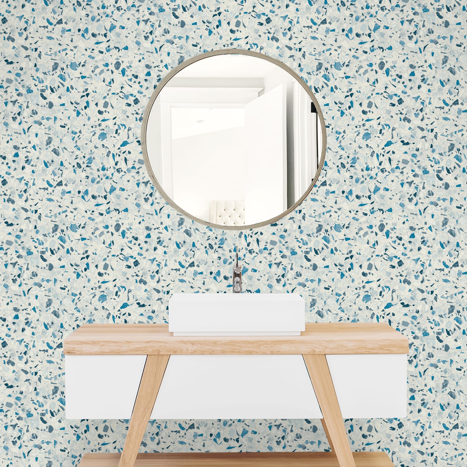 Surface Style Floored Peel & Stick Wallpaper