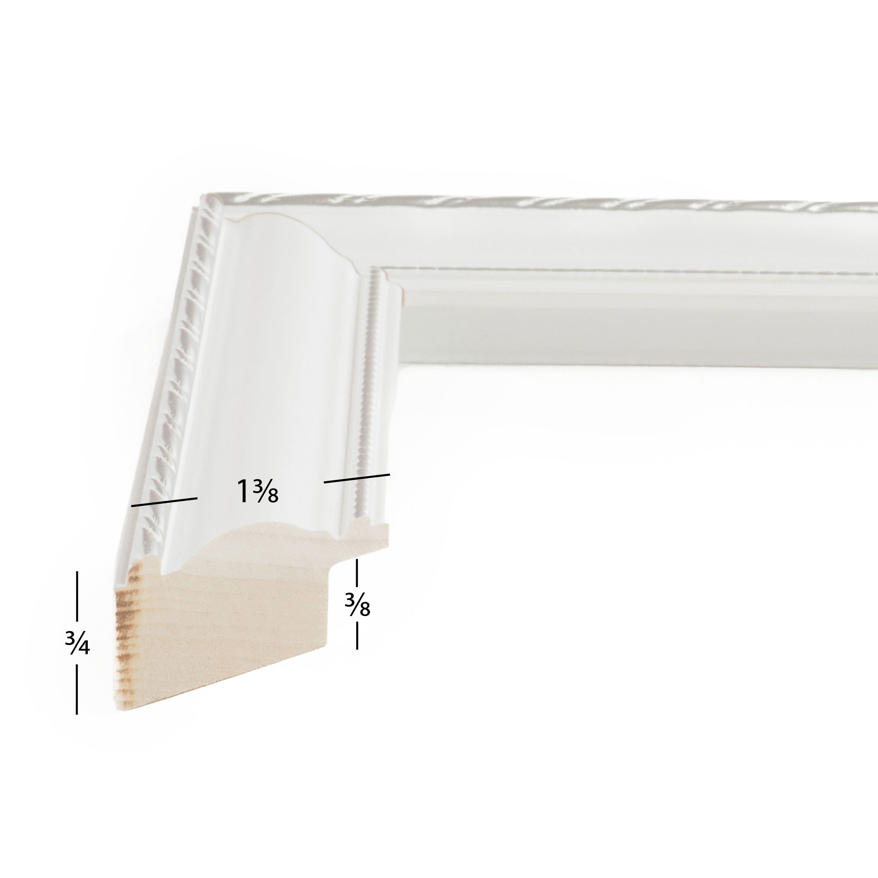 Craig Frames Victoria White and Silver Picture Frame