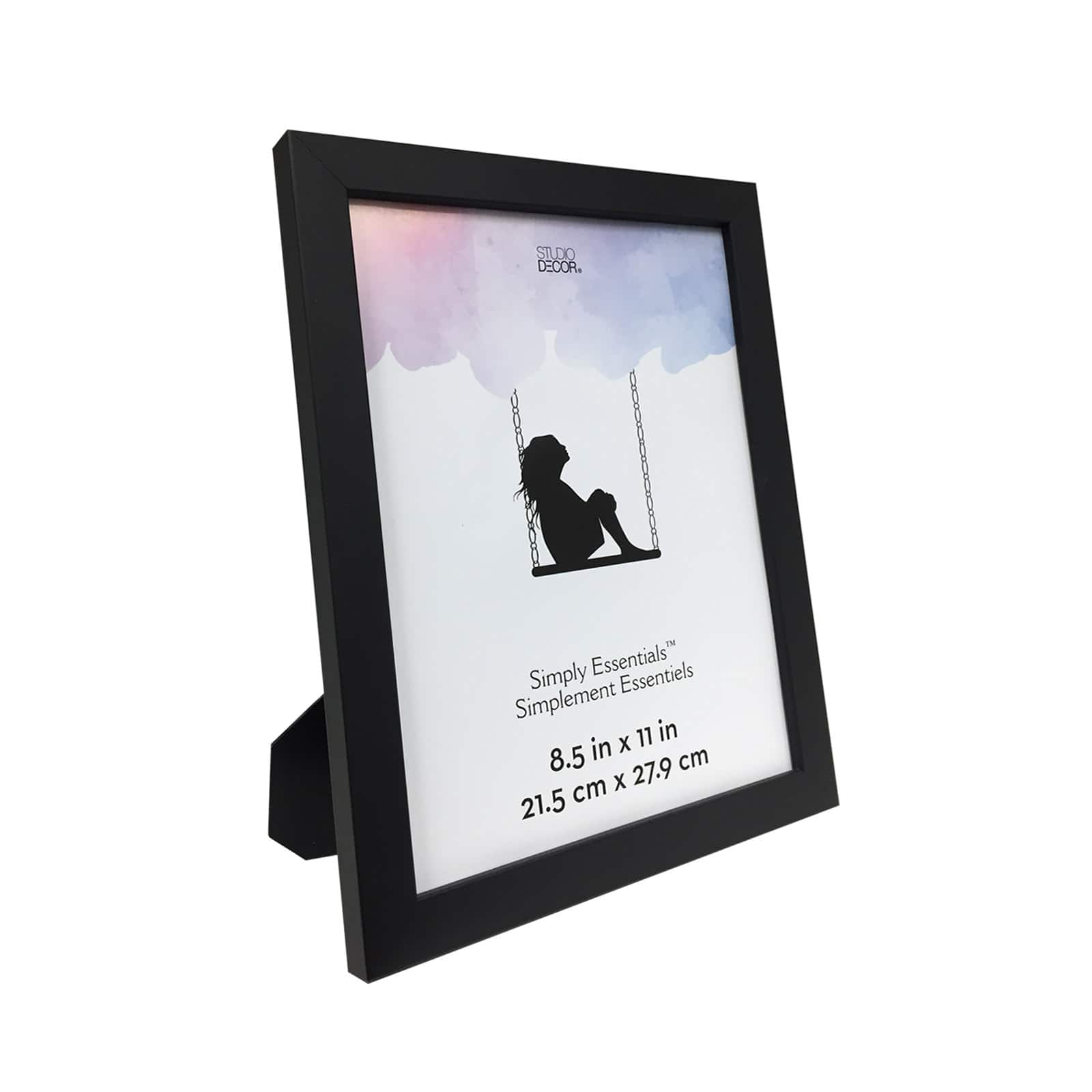 Simply Essentials™ 8.5" x 11" Black Flat Top Frame by Studio Décor®