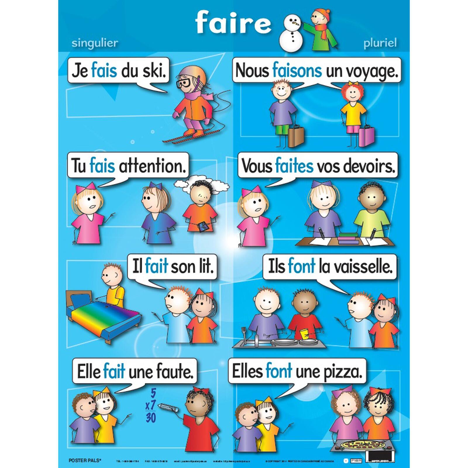 Poster Pals&#xAE; French Verb Posters, 7ct.