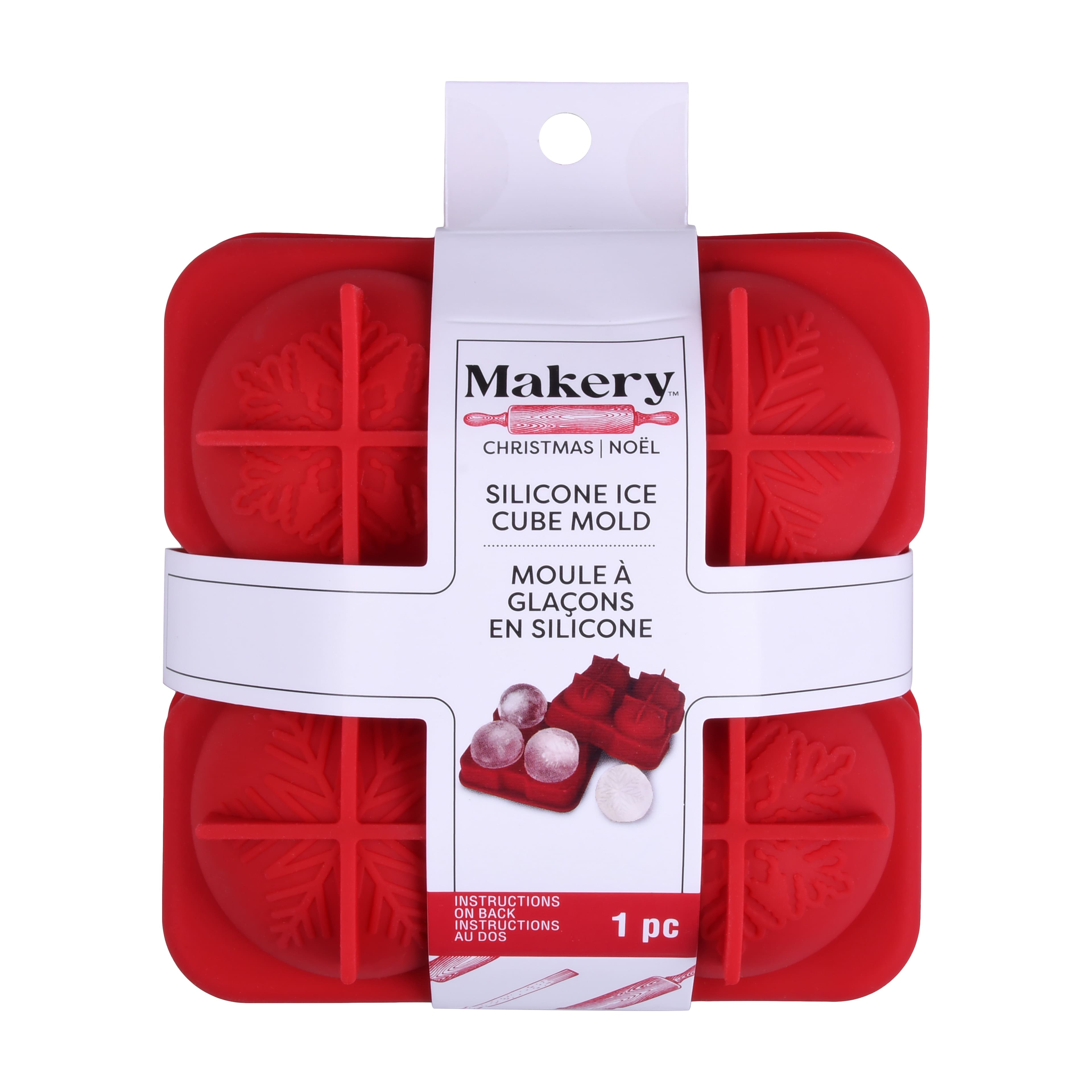 Christmas Snowflakes Silicone Ice Cube Mold by Makery&#x2122;