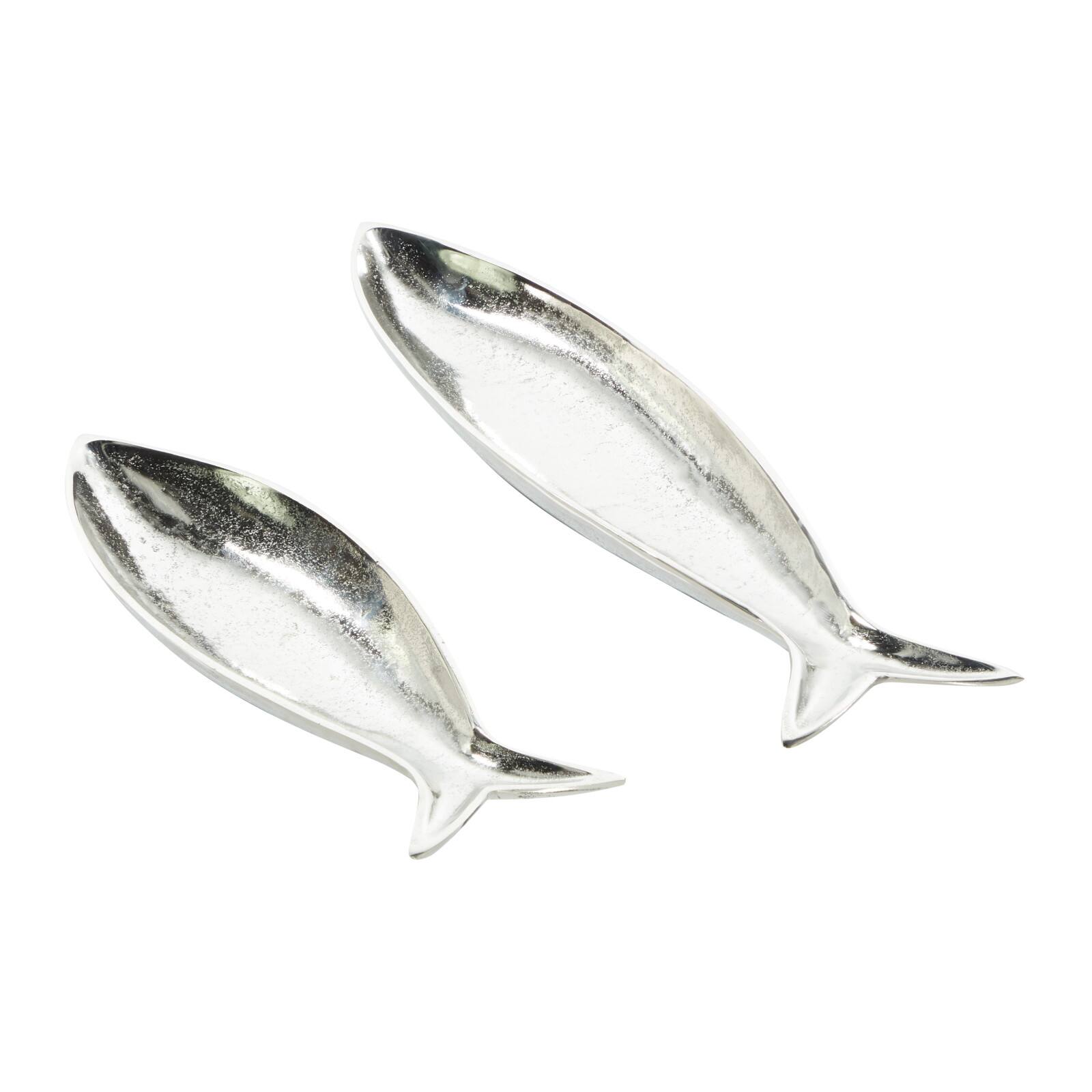 CosmoLiving by Cosmopolitan Aluminum Fish Tray Set
