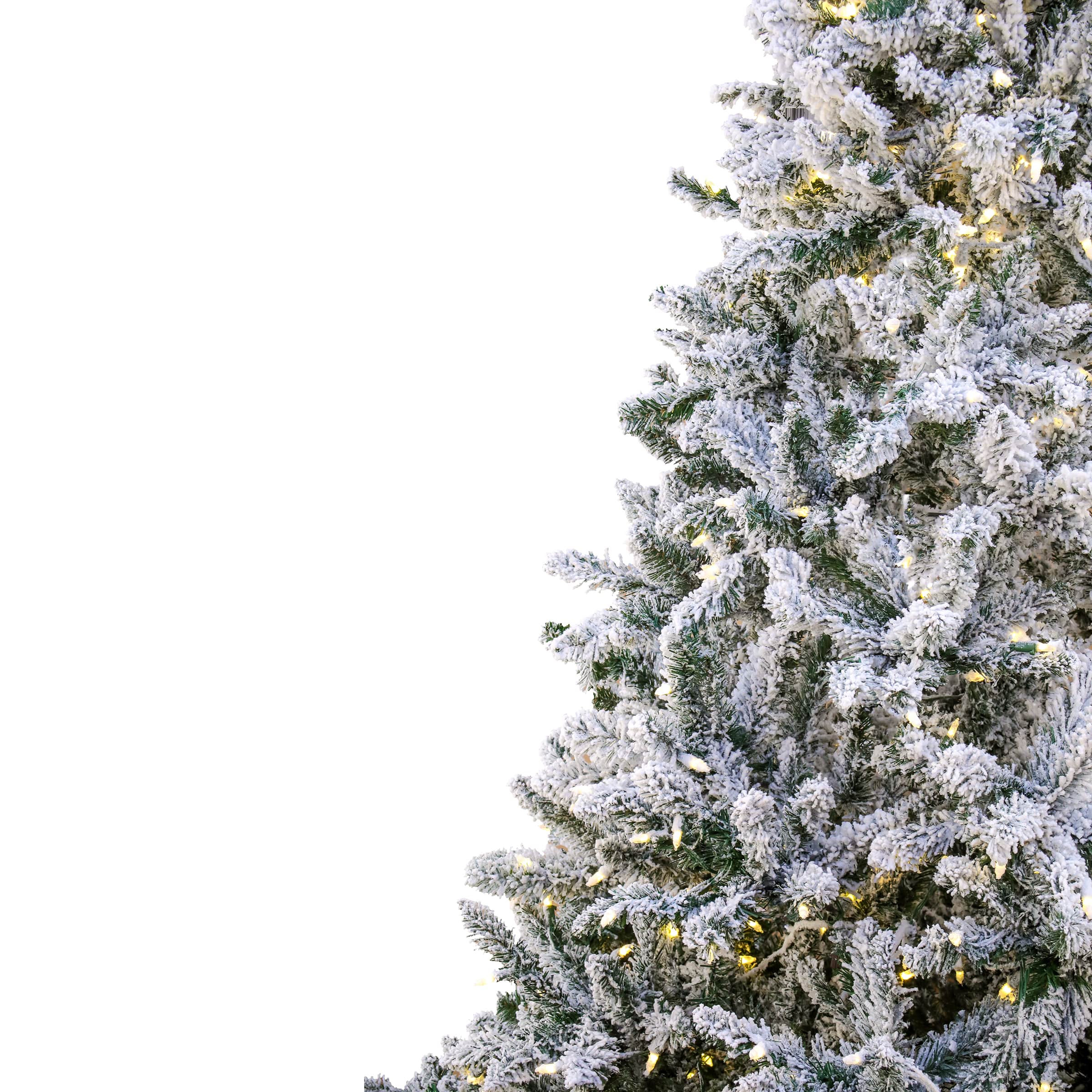 7.5ft. Snowy Hudson Artificial Christmas Tree, Dual Color&#xAE; LED Lights