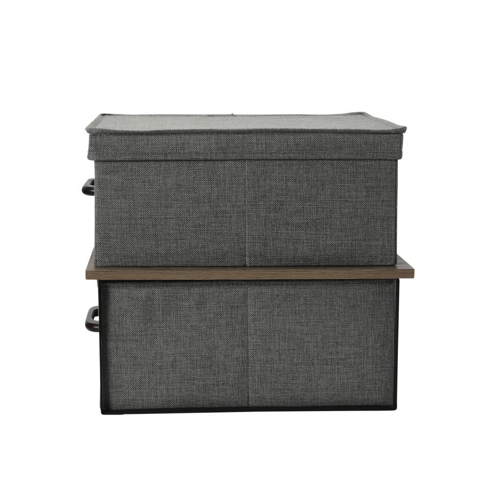 Household Essentials Stacking Storage Boxes Set