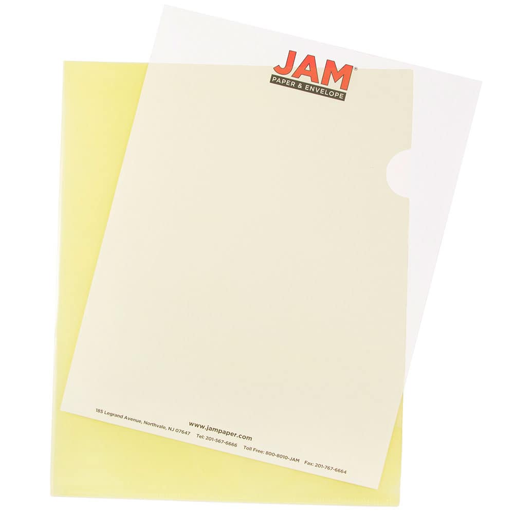 JAM Paper 9" x 11.5" Plastic Sleeve Page Protectors, 12ct.