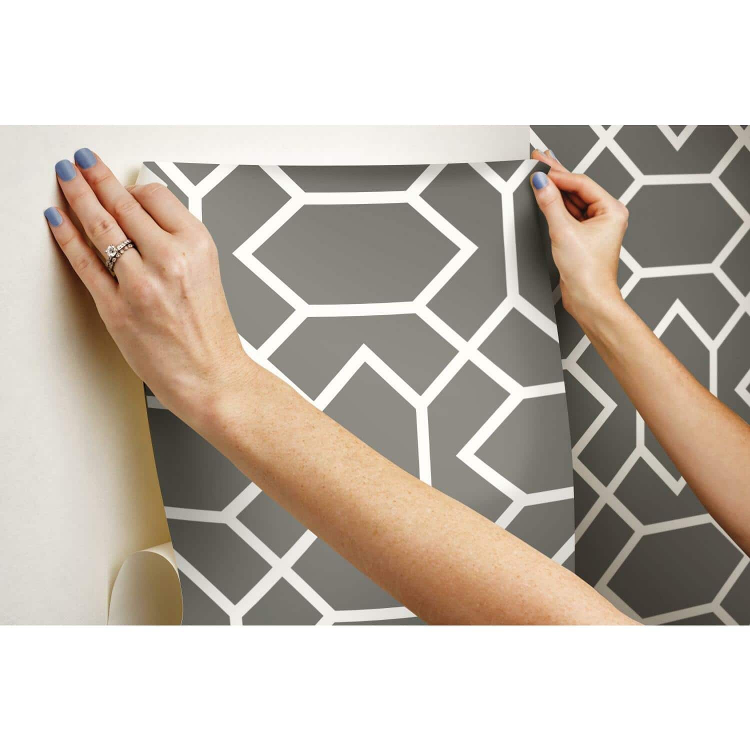 RoomMates Modern Geometric Peel & Stick Wallpaper