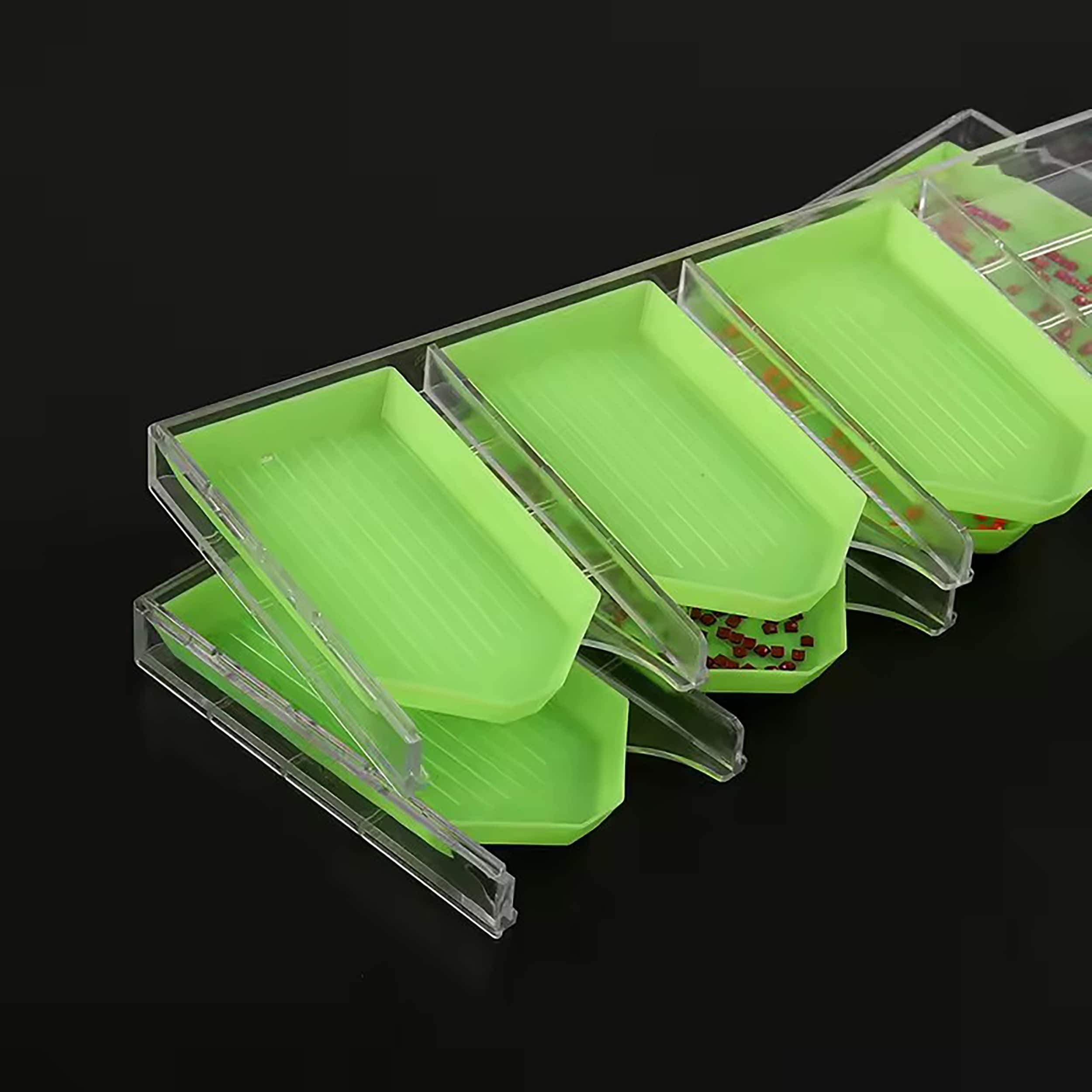 Sparkly Selections Green & Clear Diamond Painting Drill Tray, 2ct.