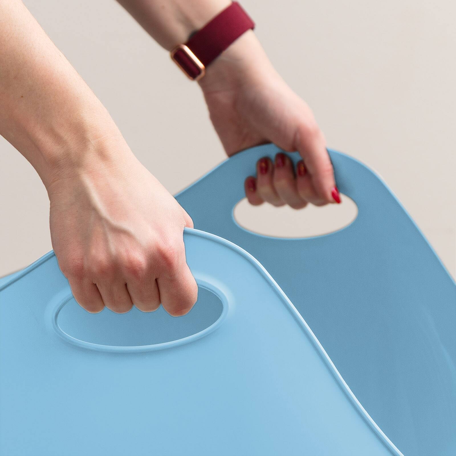 IRIS® Blue Flexi Cat Litter Pan with Handle