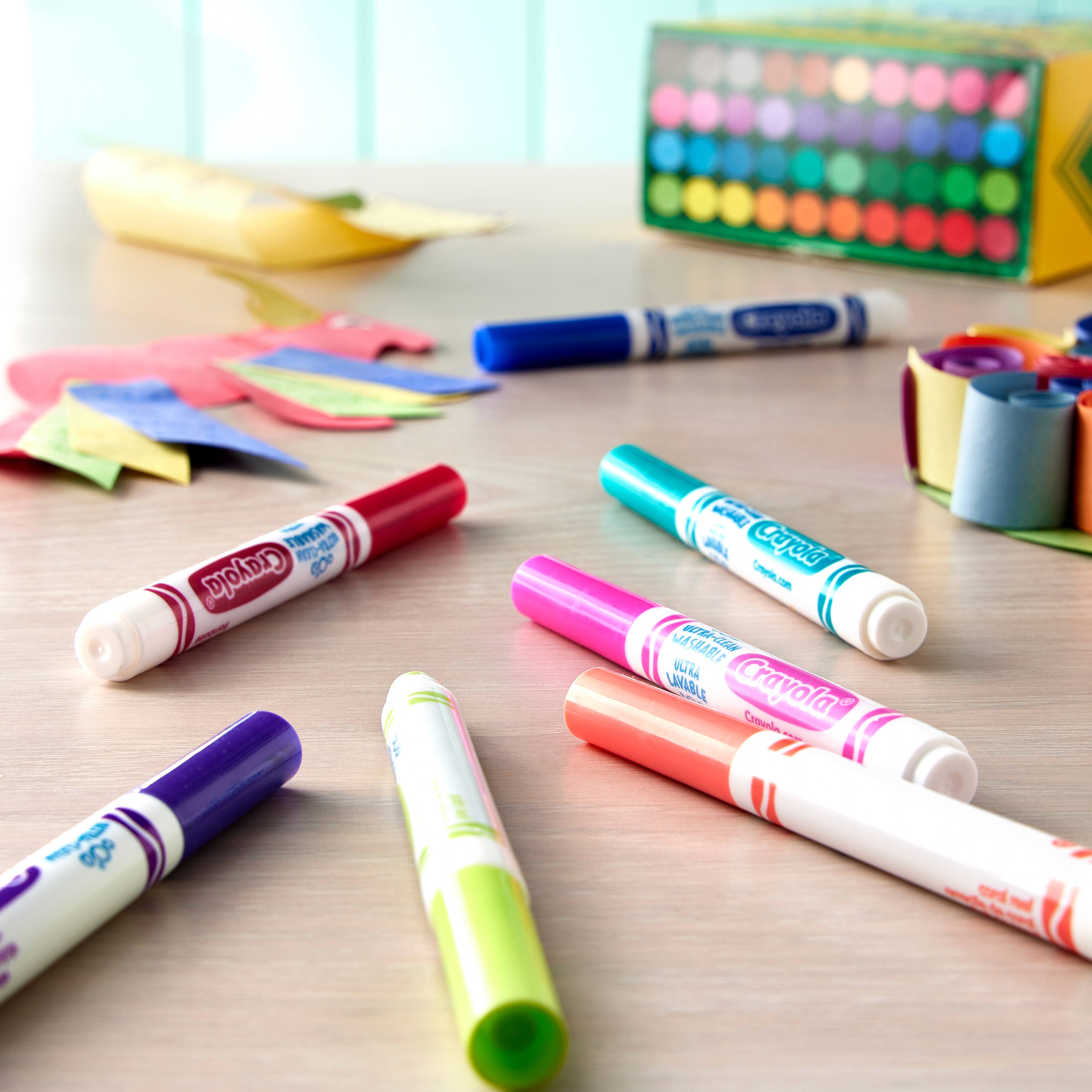 Crayola Ultra Clean Washable Classic Colors Broad Line Markers, 40ct.