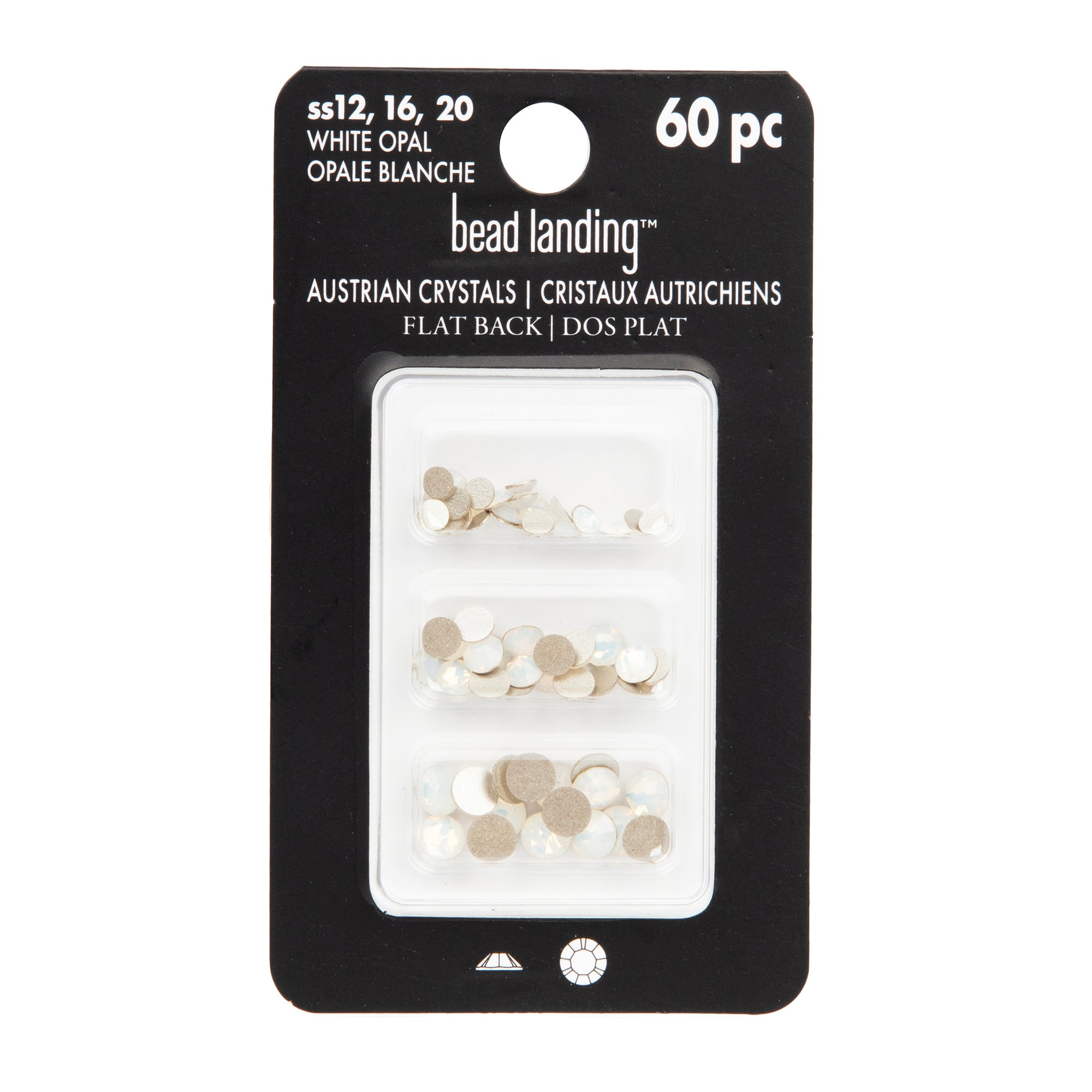 Round Flatback Austrian Crystals Mix by Bead Landing&#x2122;, 60ct.