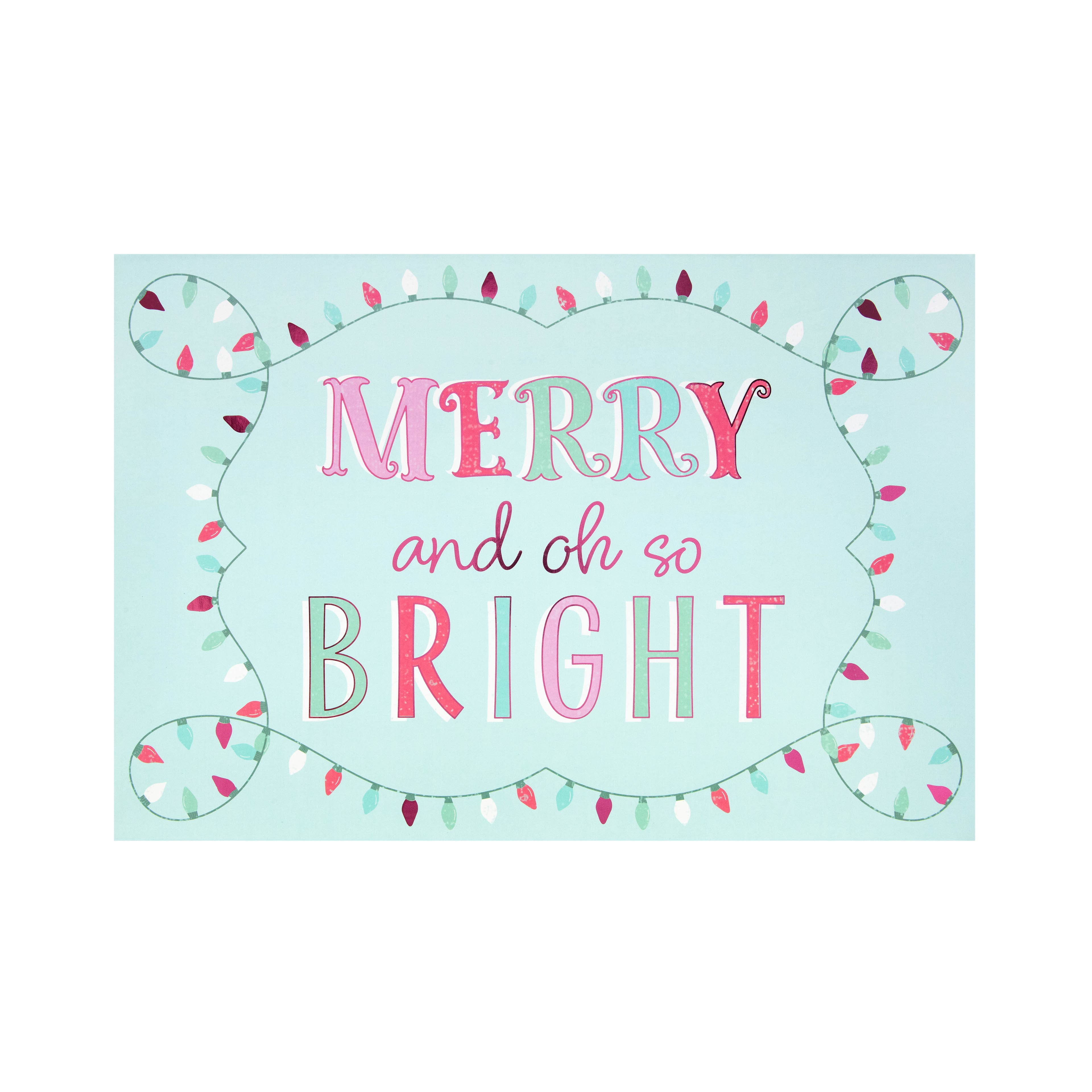 Large Merry &#x26; Bright Decorative Box by Ashland&#xAE;