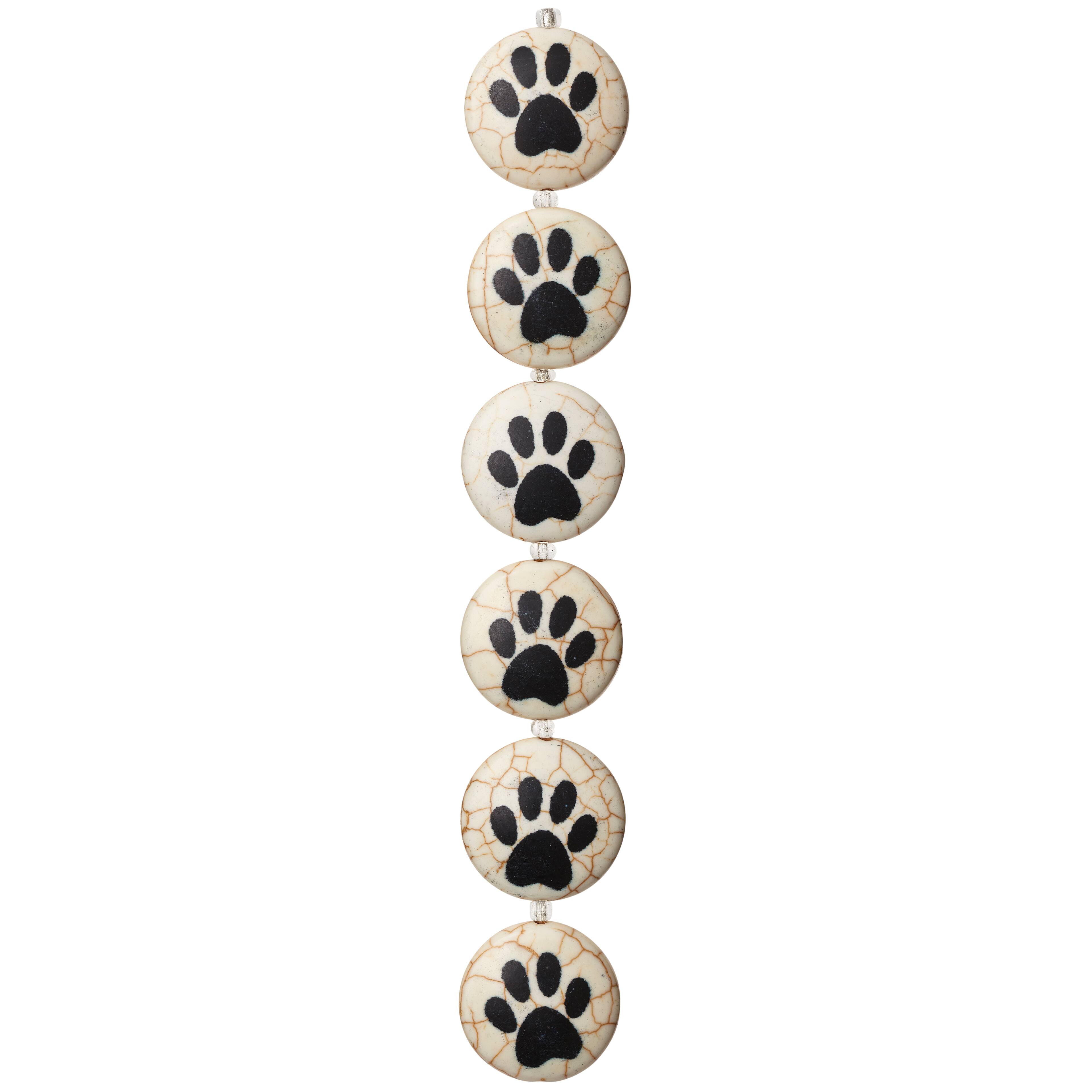 Paw print hot sale beaded bangle