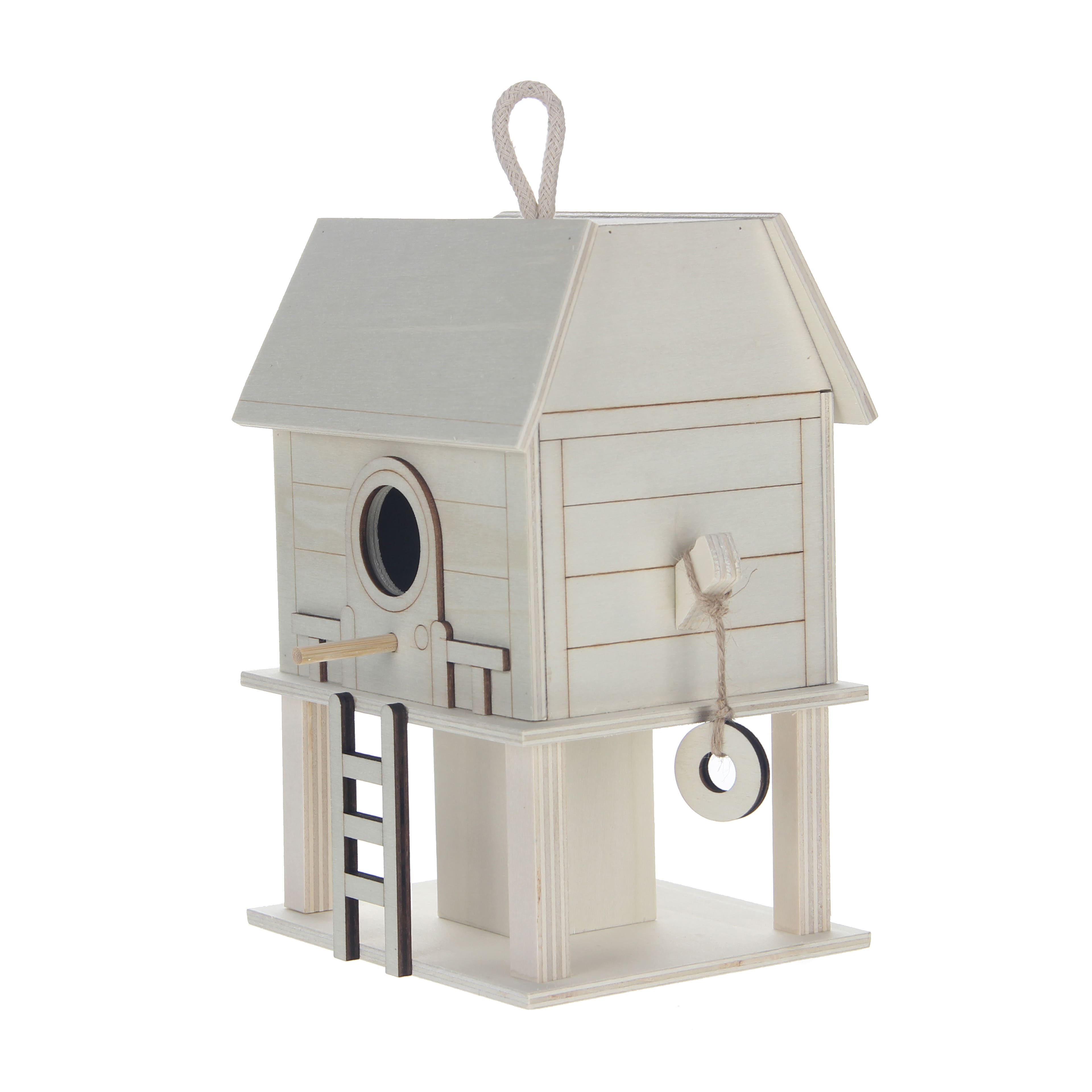 8&#x22; DIY Treehouse Plywood Birdhouse by Make Market&#xAE;
