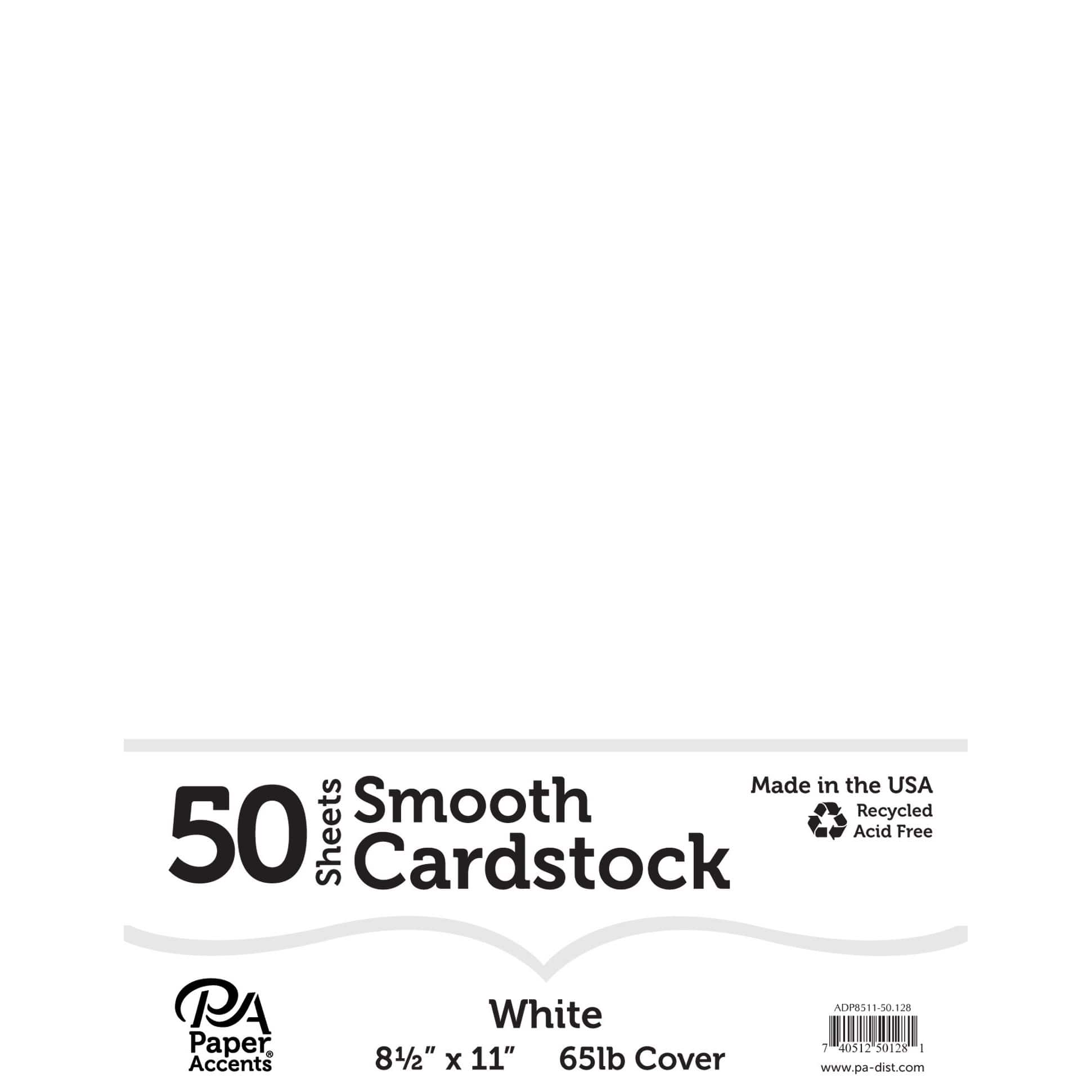 PA Paper Accents Smooth Cardstock 8.5 x 11 Brown Bag, 65lb