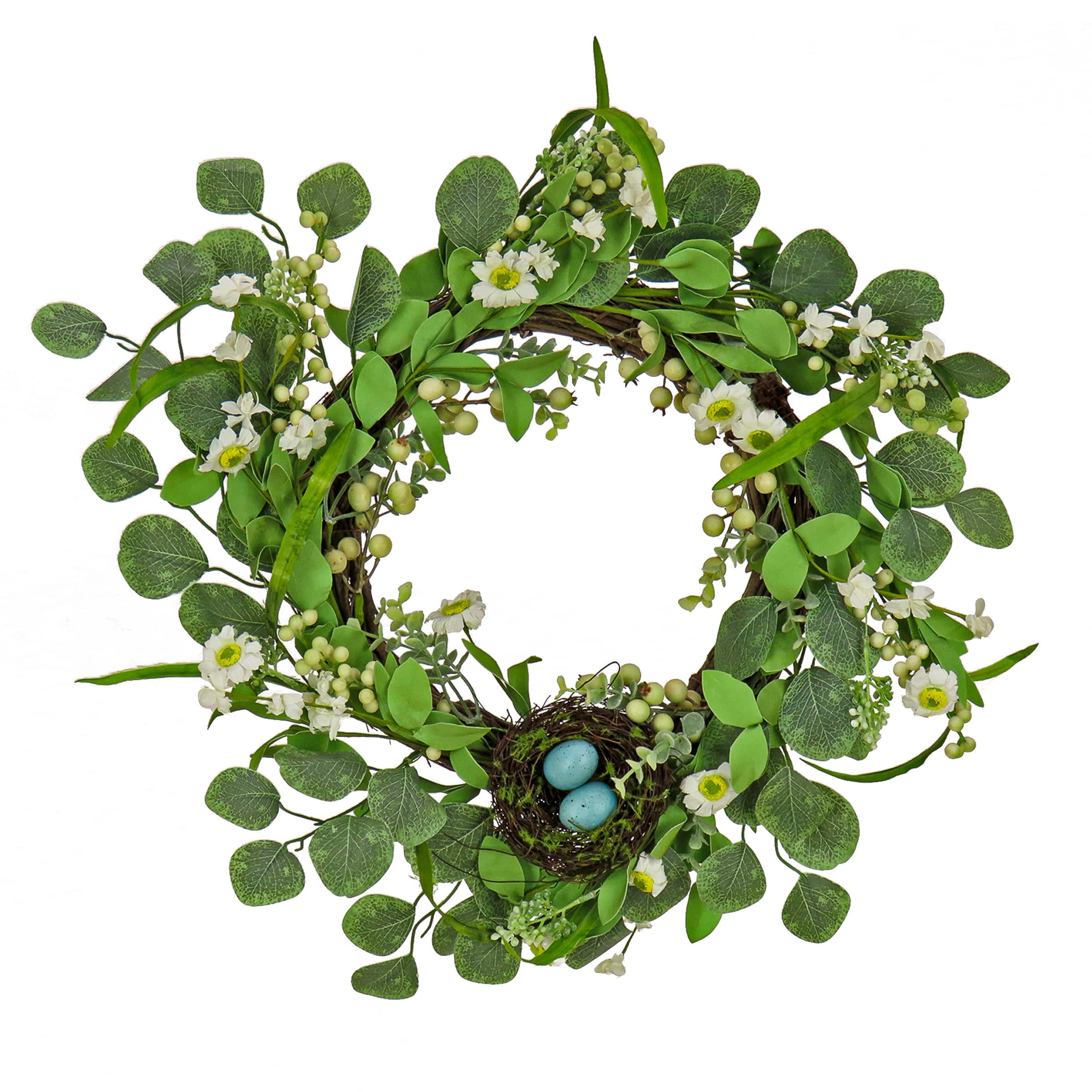 20'' Daisies and Berries Wreath