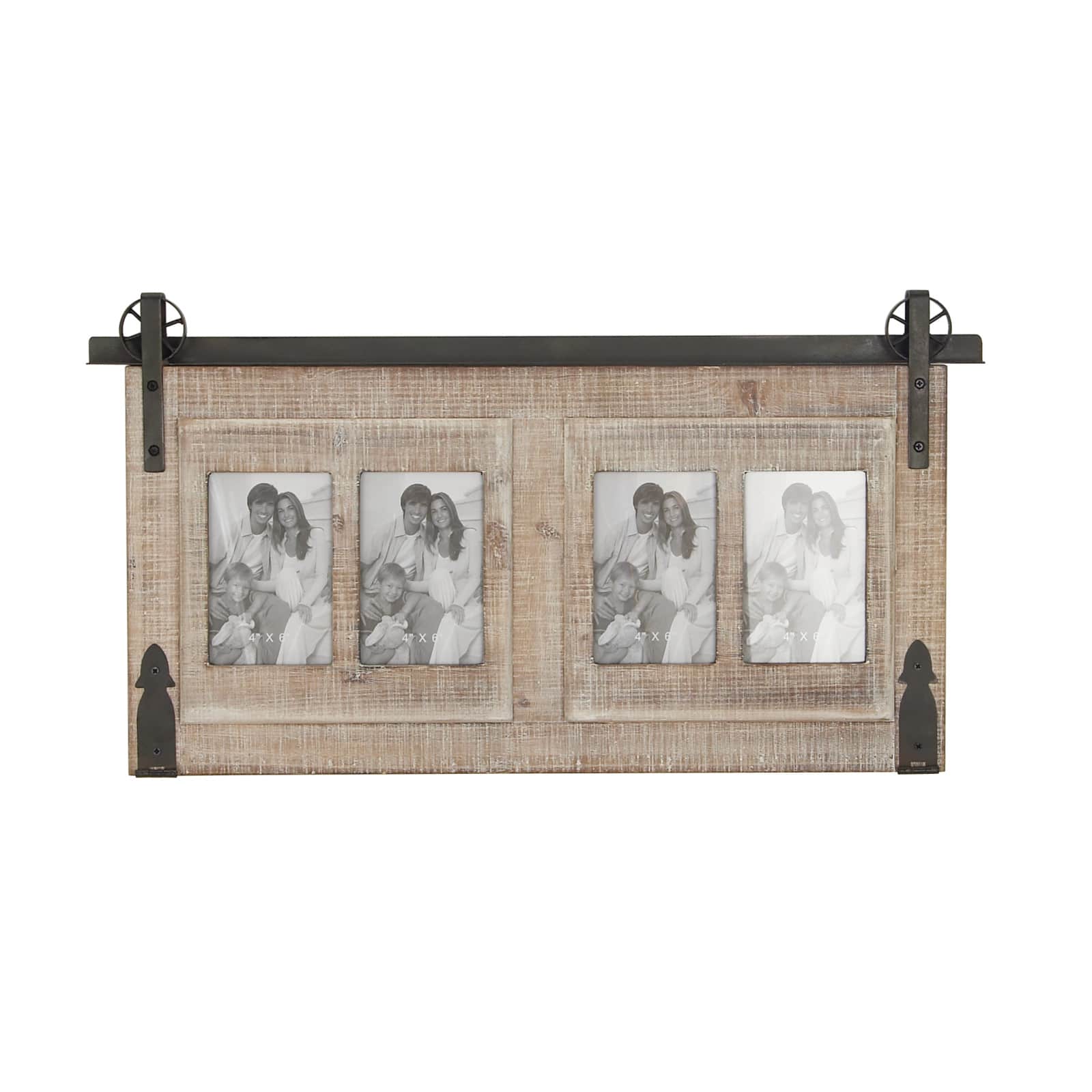 4 Opening Natural 4&#x22; x 6&#x22; Wood Farmhouse Frame
