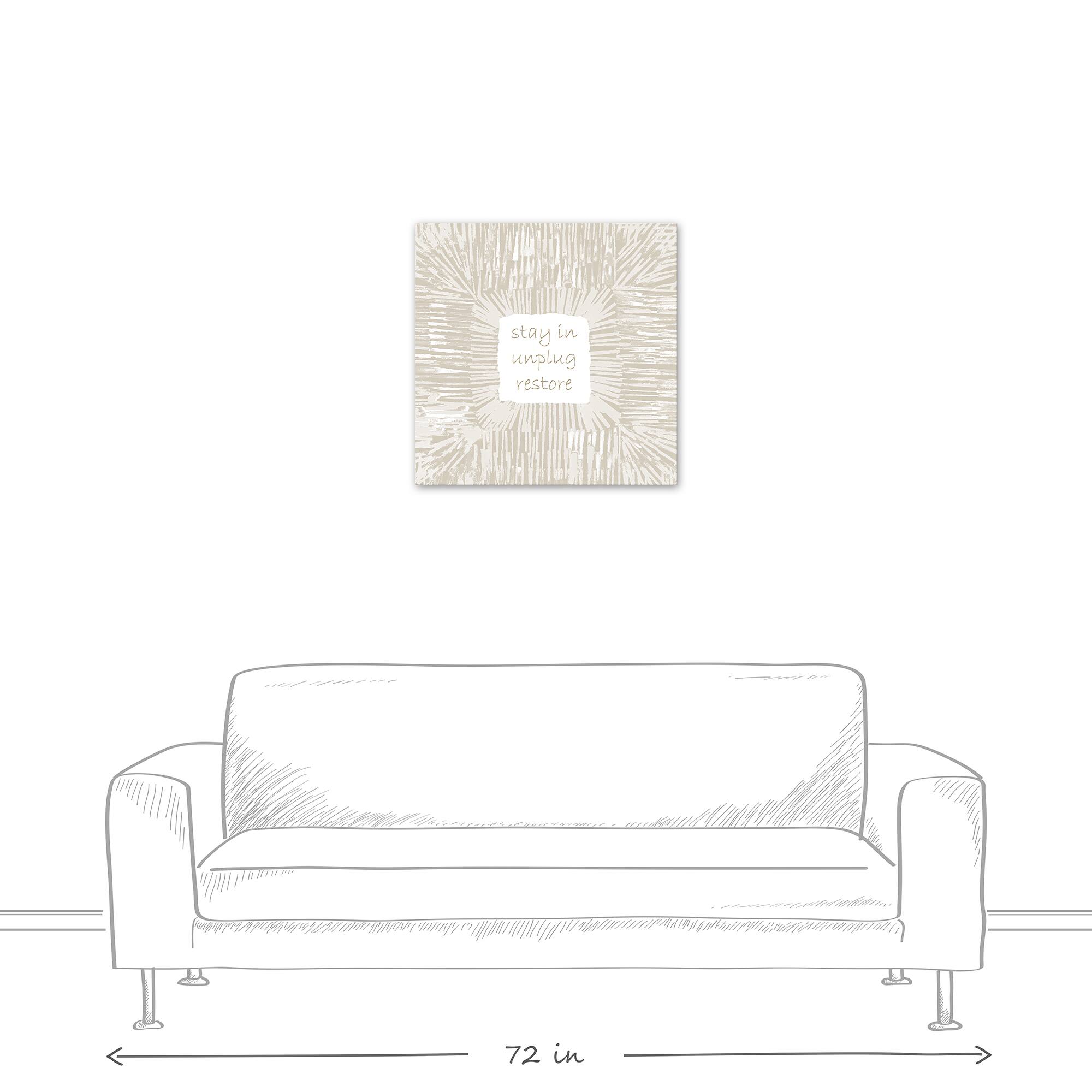 Stay In and Unplug Canvas Wall Art