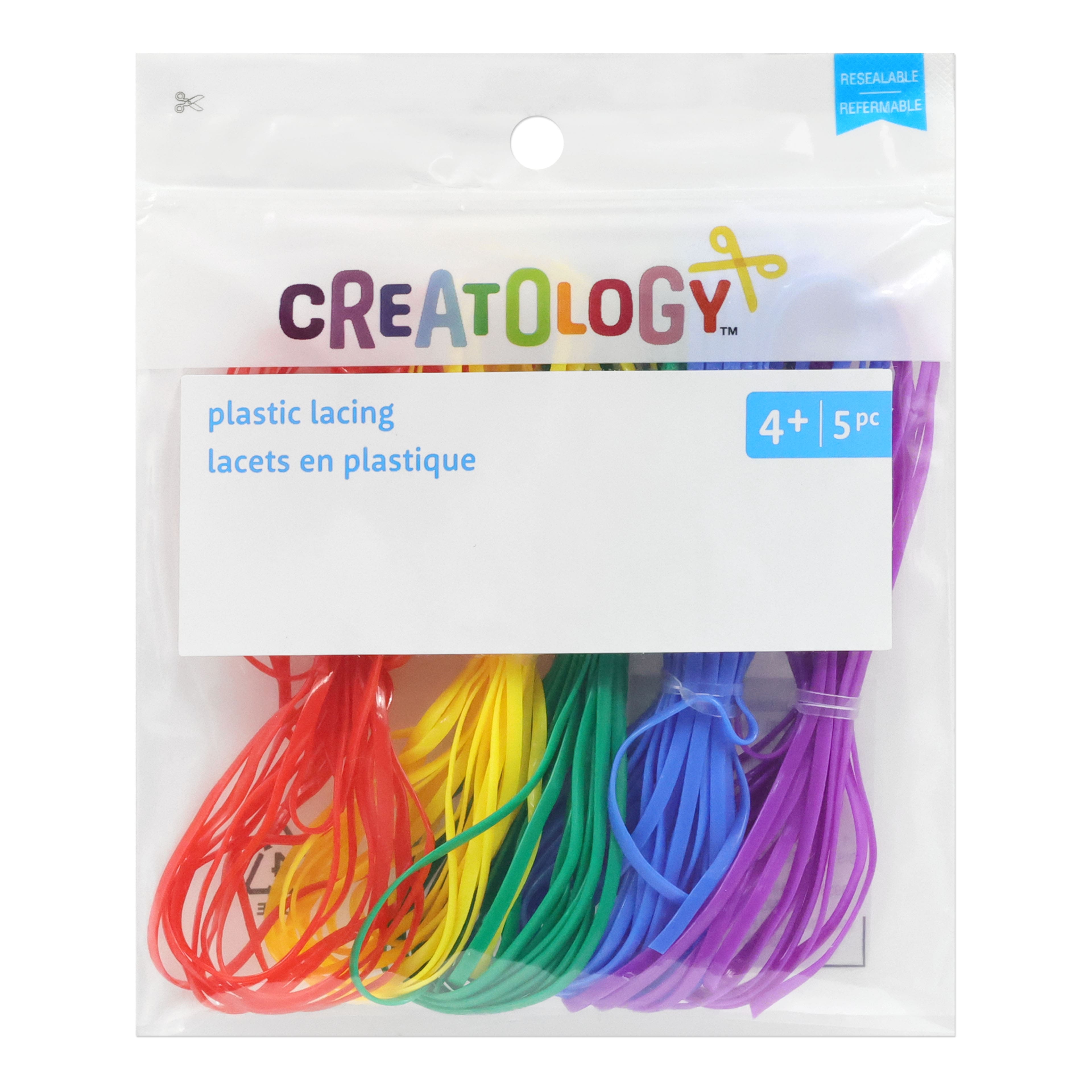 12 Packs: 5 ct. (60 total) Rainbow Plastic Lacing by Creatology&#x2122;