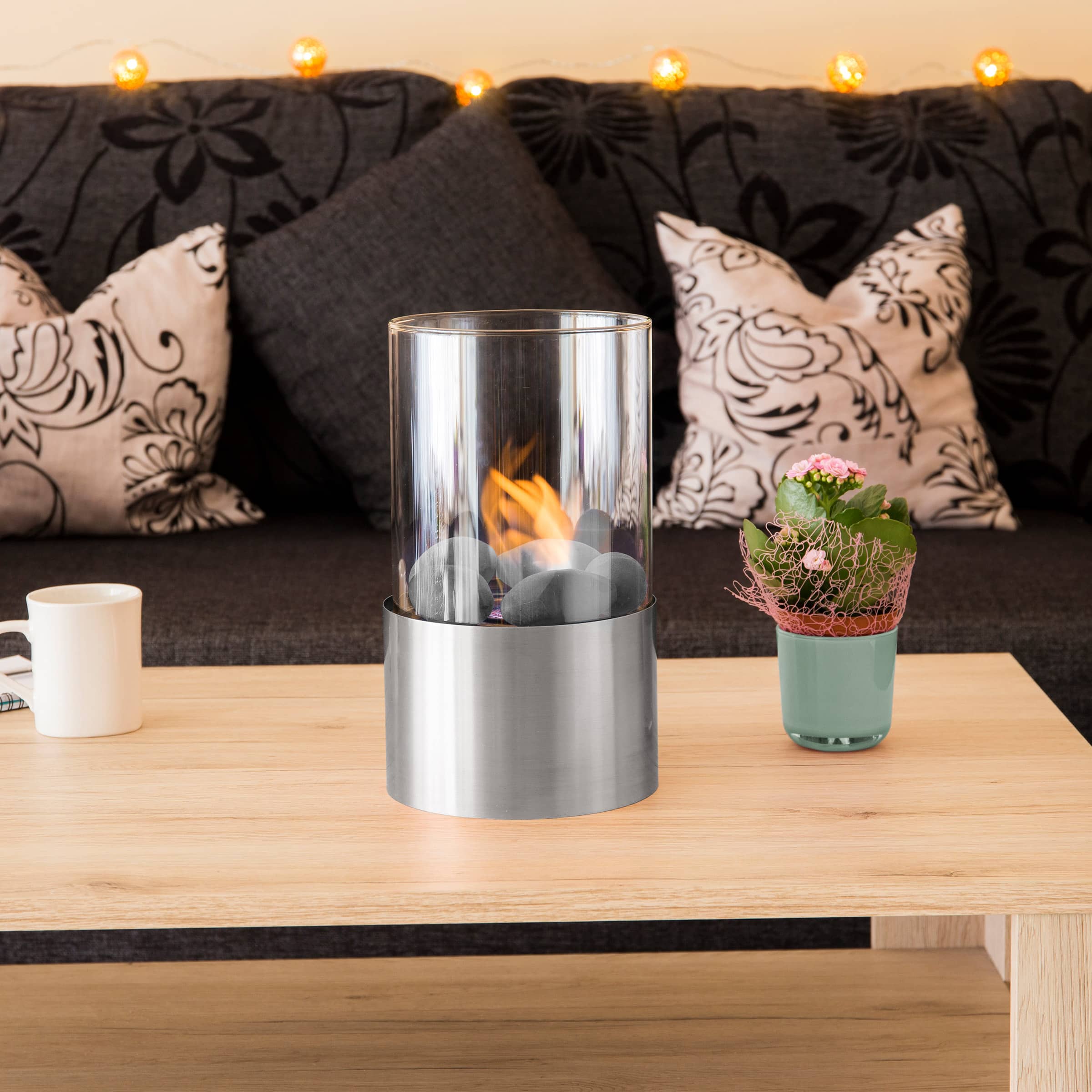 Hastings Home Ventless Bio-Fuel Tabletop Fireplace