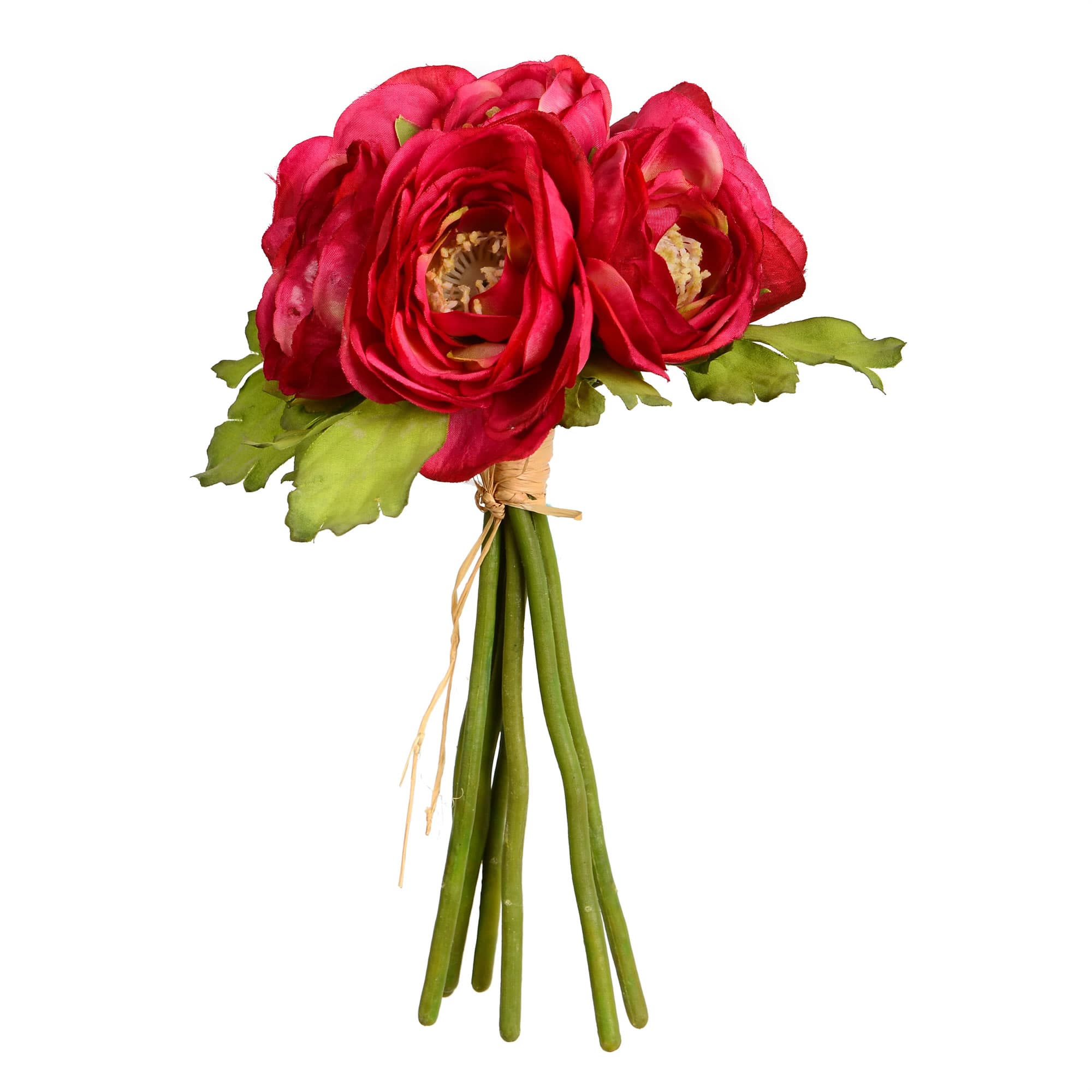 Mini Fuchsia Ranunculus Artificial Bundle