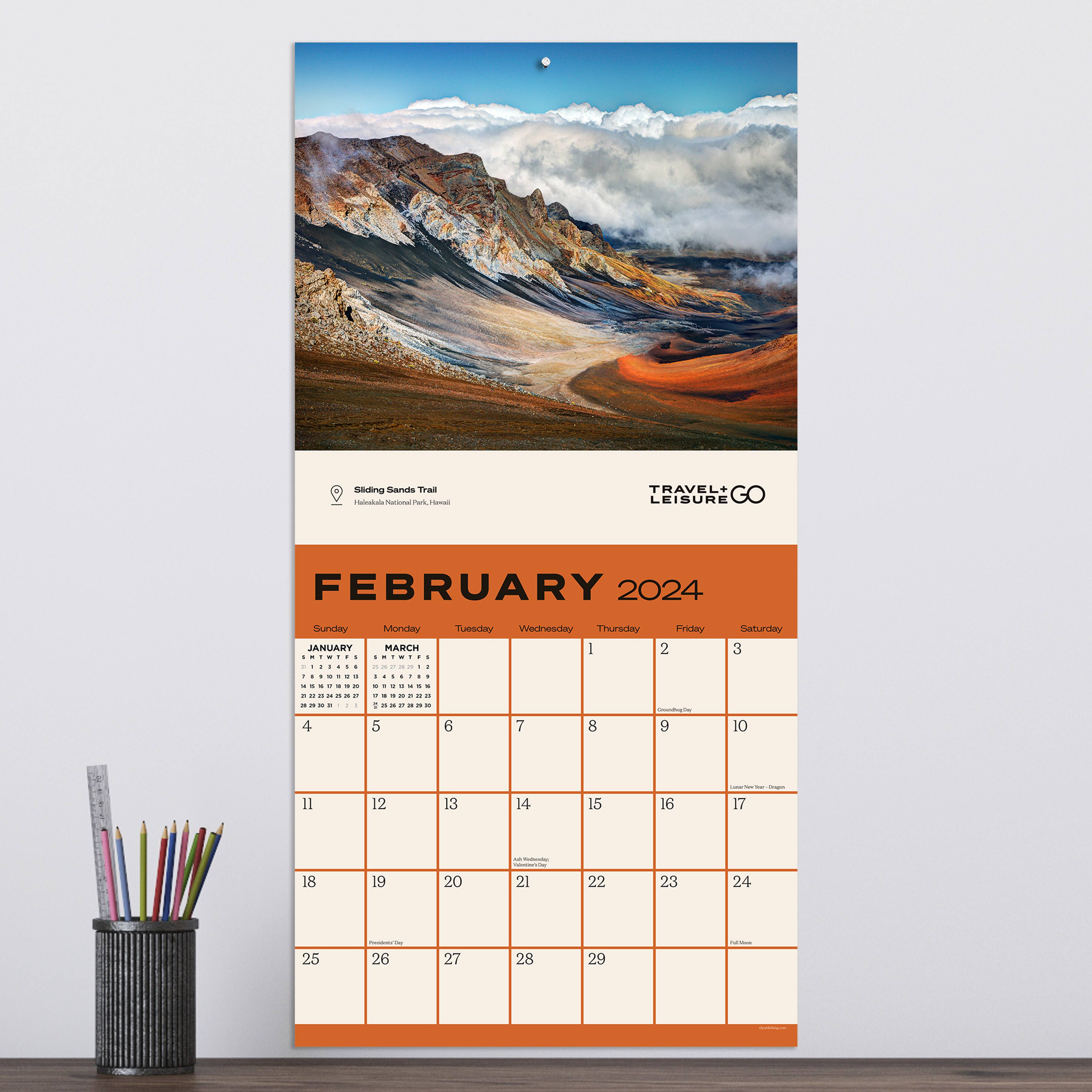 TF Publishing 2024 World's Best by Travel + Leisure Wall Calendar