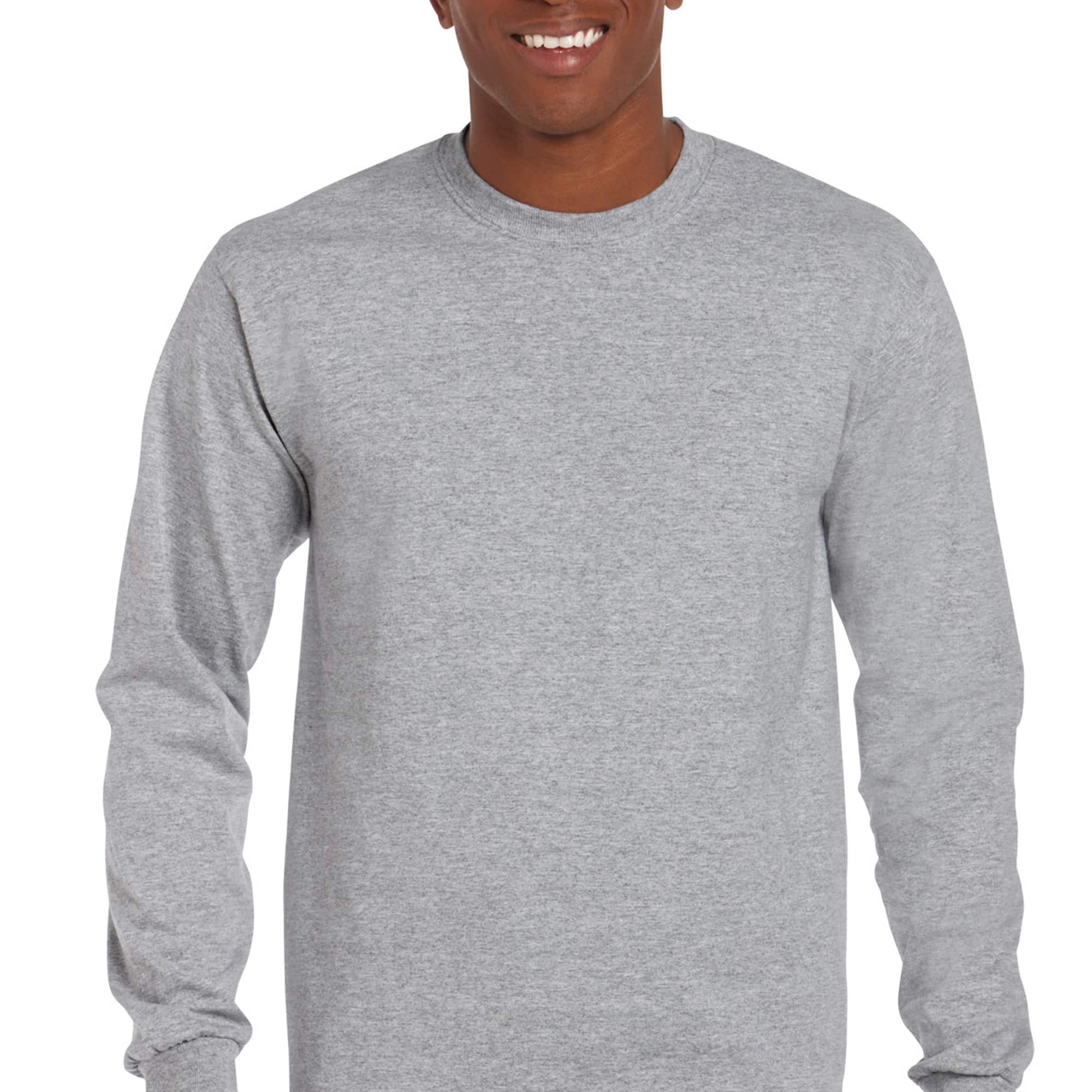 Gildan® Long Sleeve Crew Neck Adult T-Shirt, Size: X-Large, Color