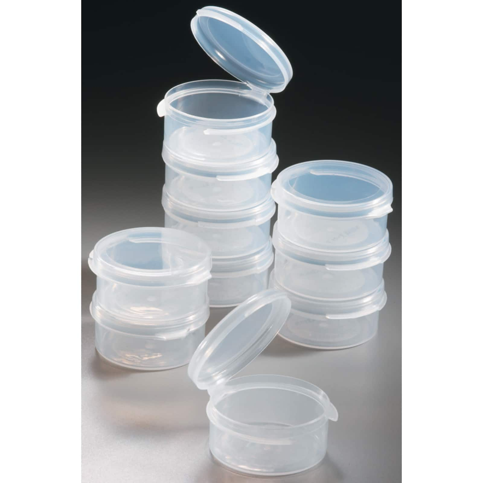 Small Round Crystal Clear Container 015C | Pioneer Plastics