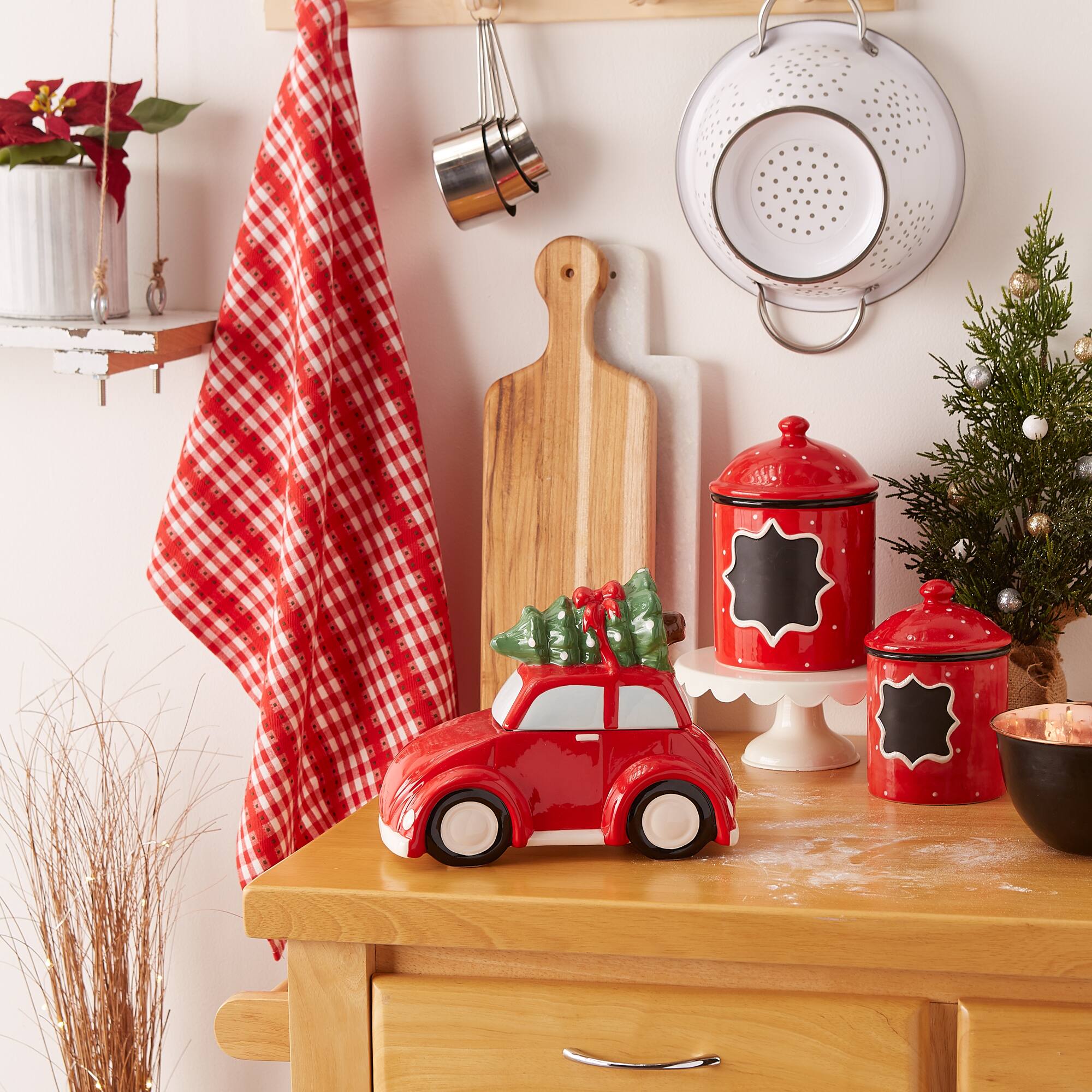 DII&#xAE; Christmas Car Cookie Jar