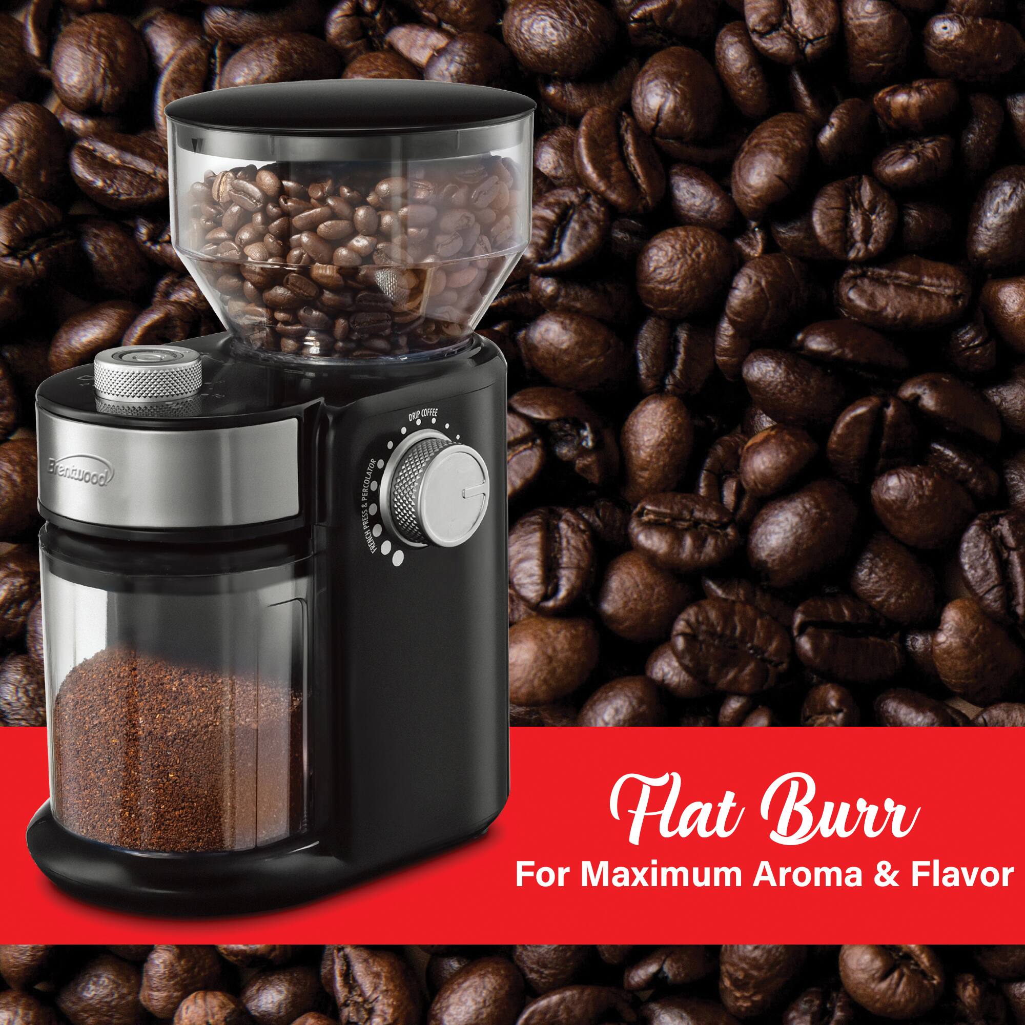 Brentwood 8oz. 150-Watt Automatic Burr Coffee Bean Grinder Mill