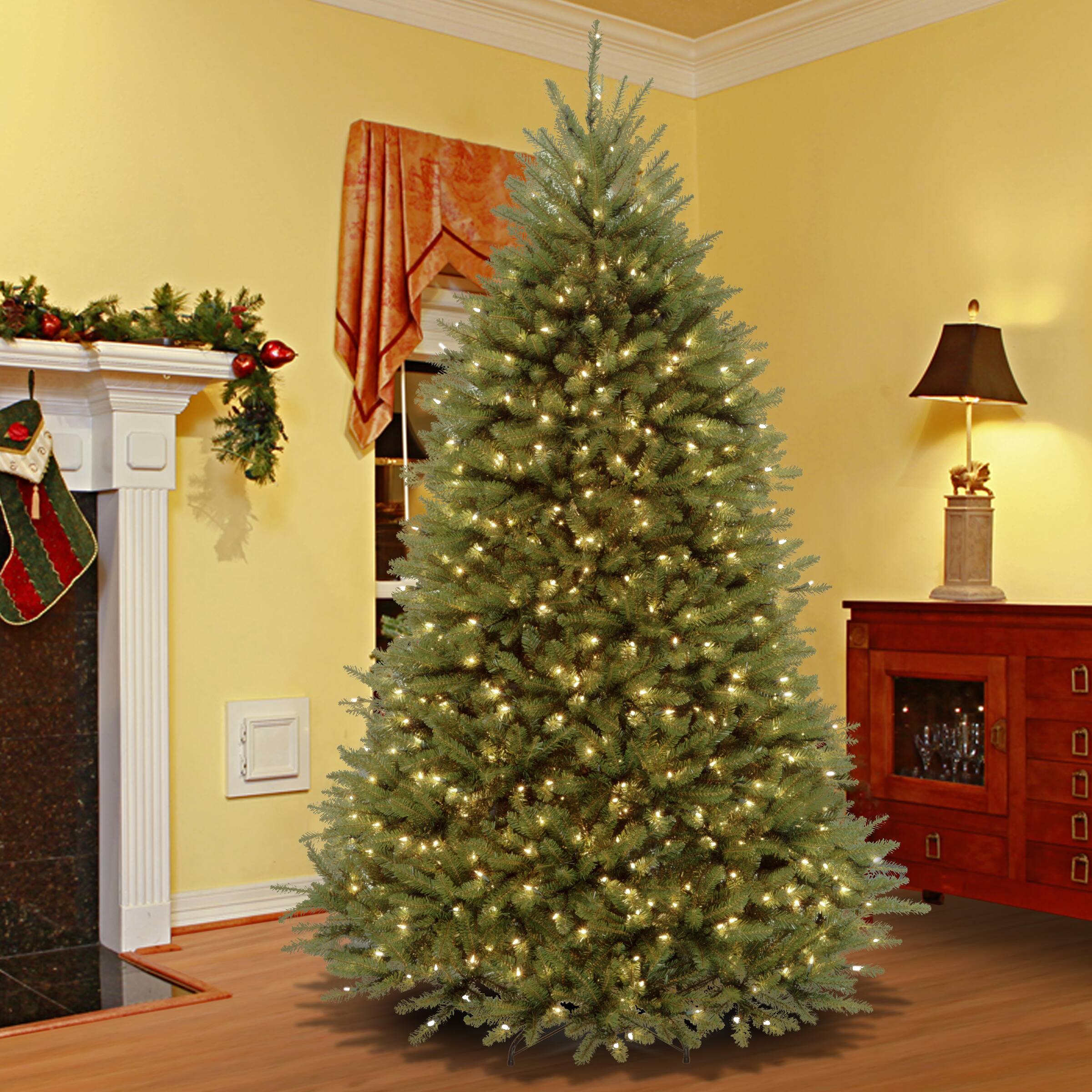 9ft. Pre-Lit Dunhill&#xAE; Fir Tree Artificial Christmas Tree, Clear Lights
