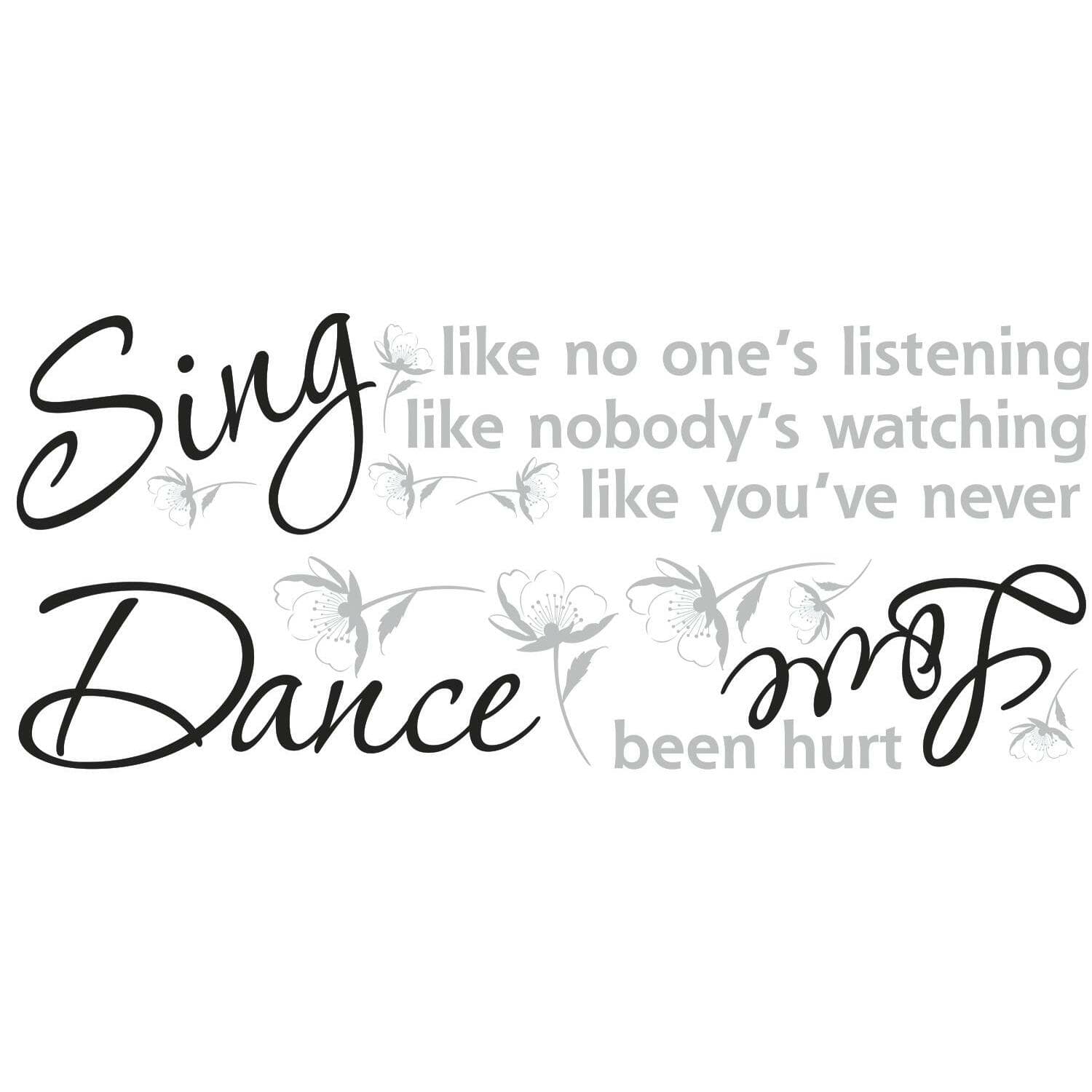RoomMates Dance, Sing, Love Peel & Stick Wall Decals