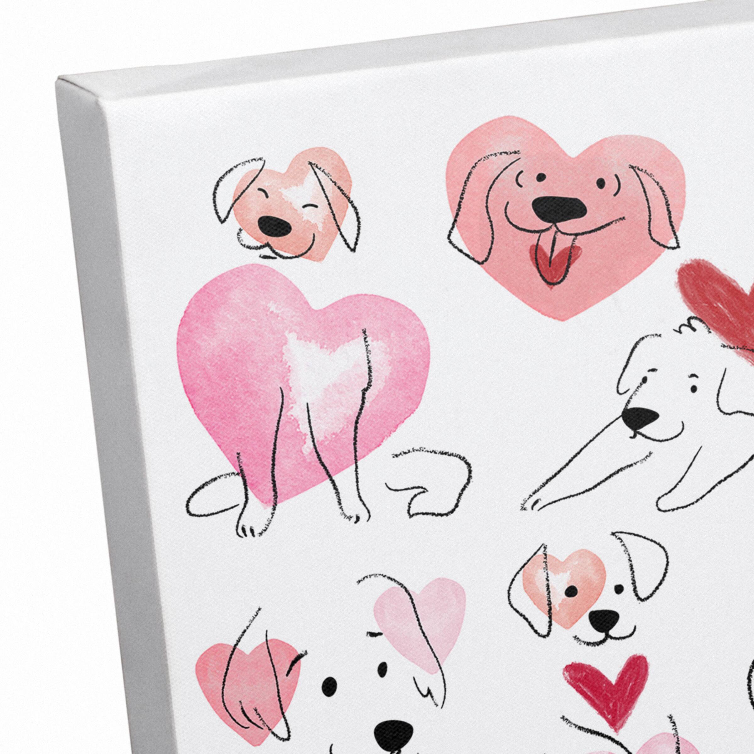 The Best Valentine's Have 4 Legs Canvas Wall Art