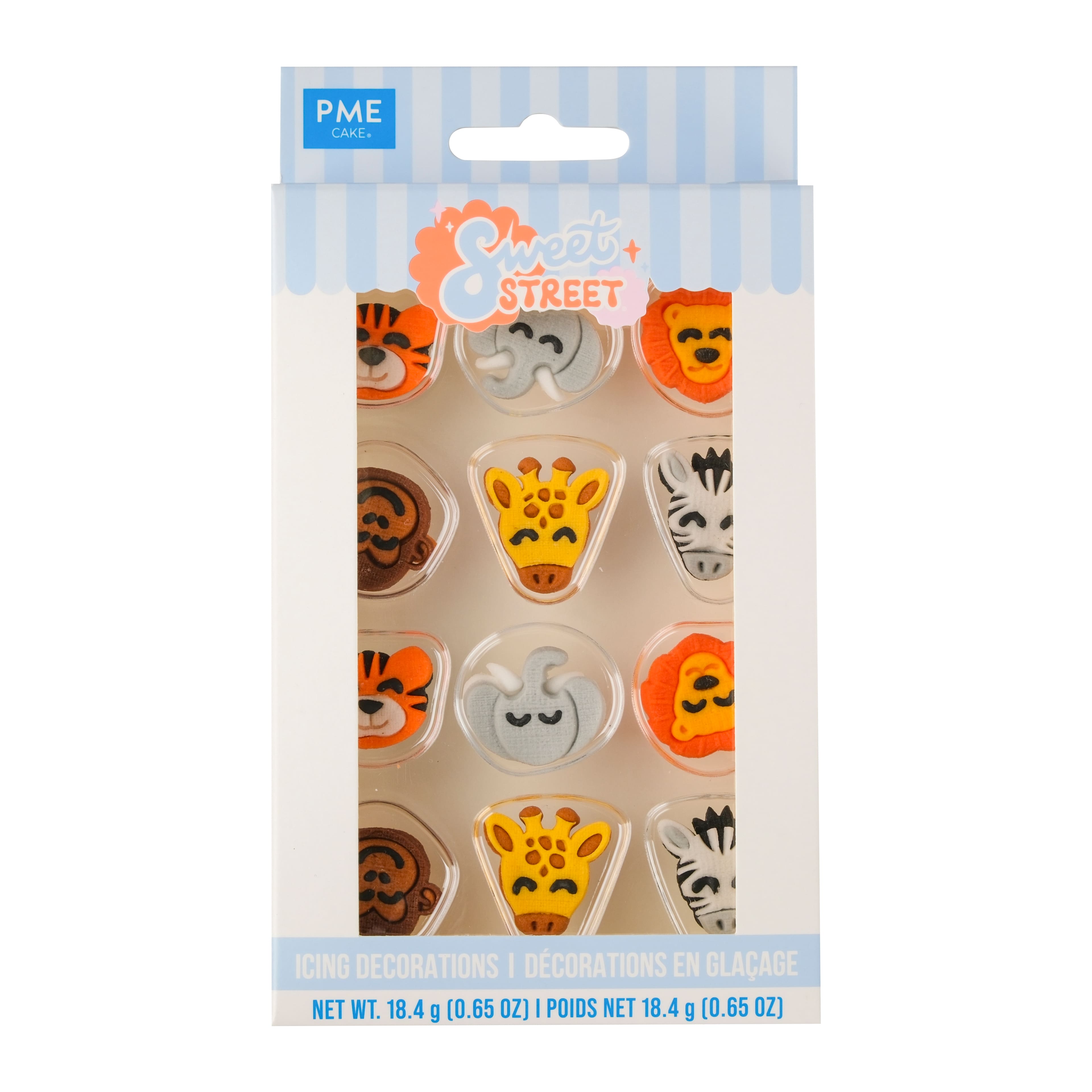 PME Cake Sweet Street&#xAE; Zoo Animals Icing Decorations