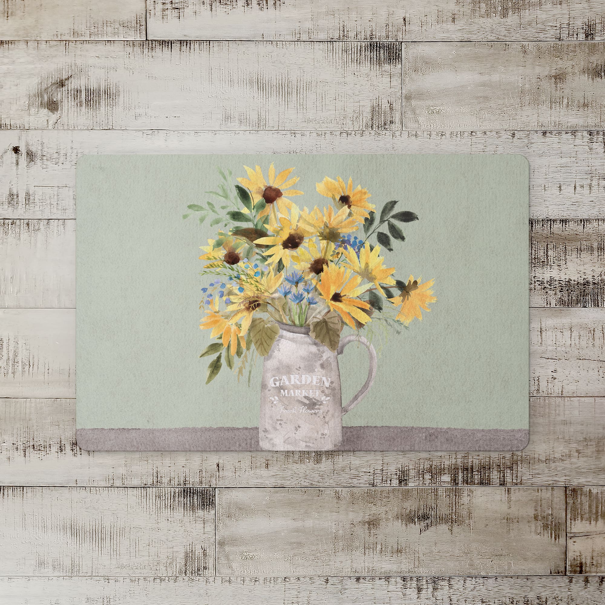 18" x 27" Pitcher of Sunflowers Market Floor Mat