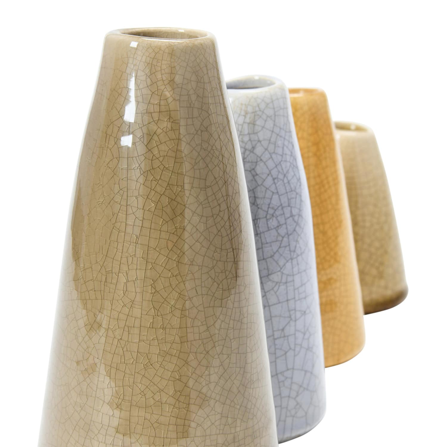Hello Honey® Decorative Conical Stoneware Vase Set