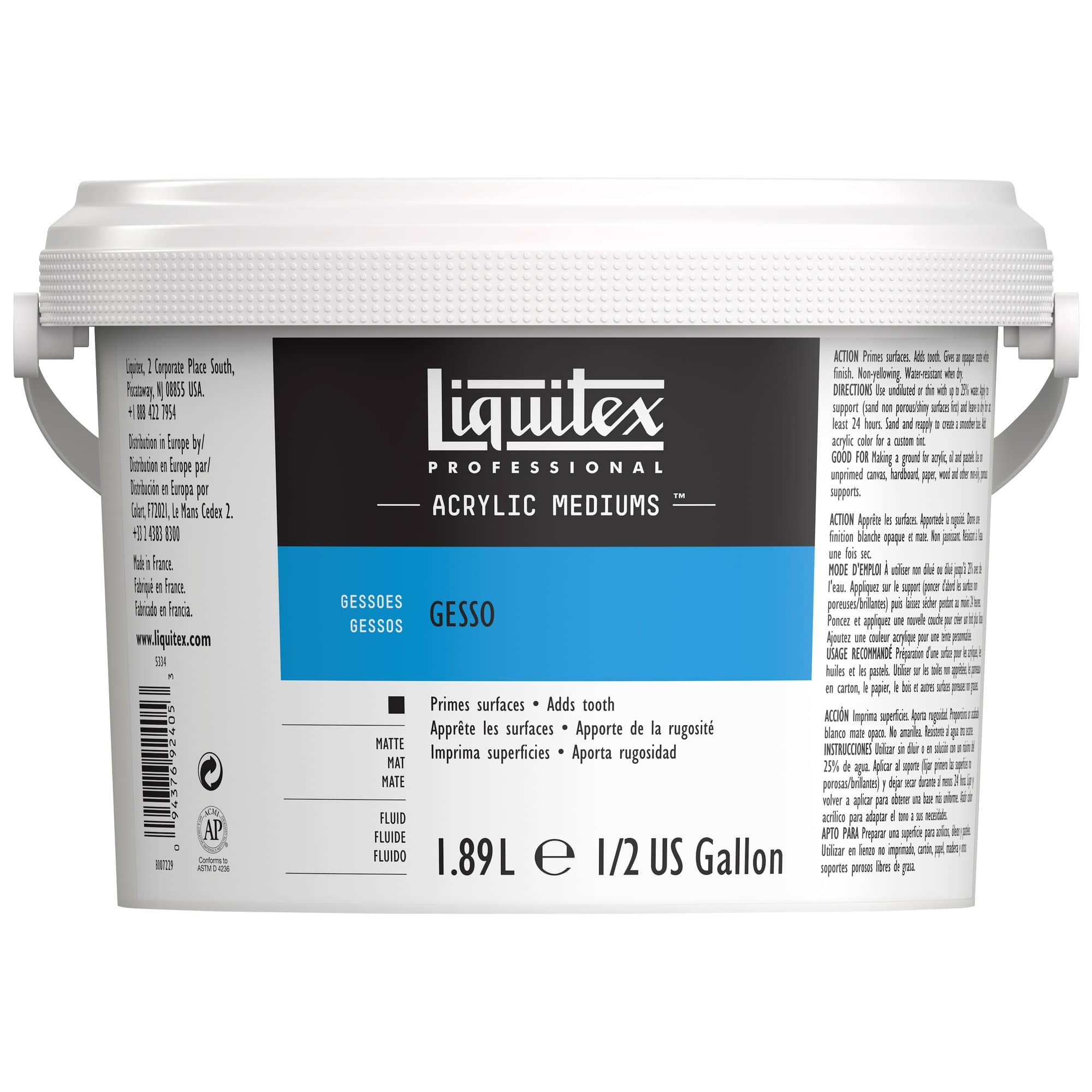 Liquitex® Professional White Gesso Surface Prep Medium