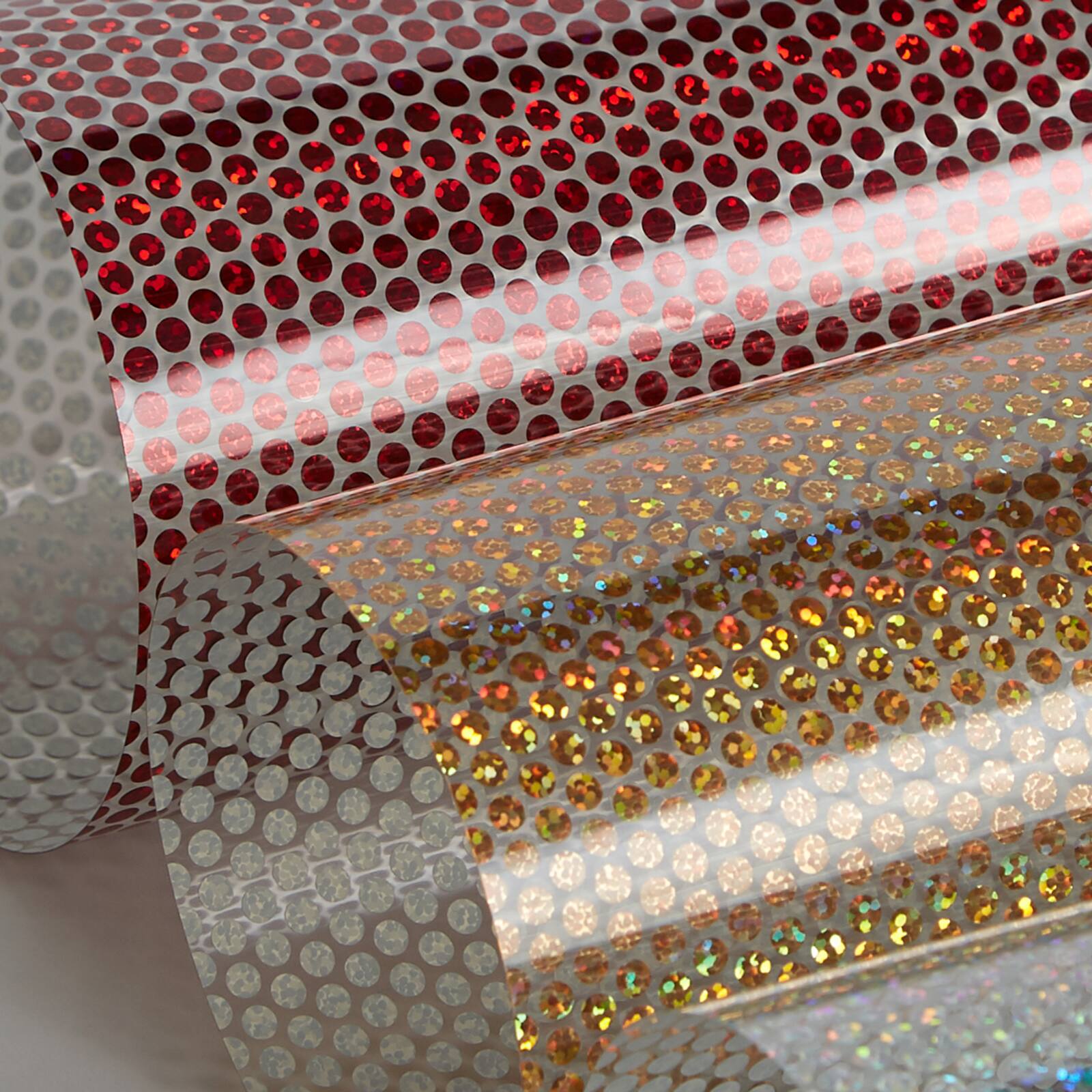 Cricut® Cherry Fizz Holographic Sparkle Iron-On Mosaic Circles Sampler