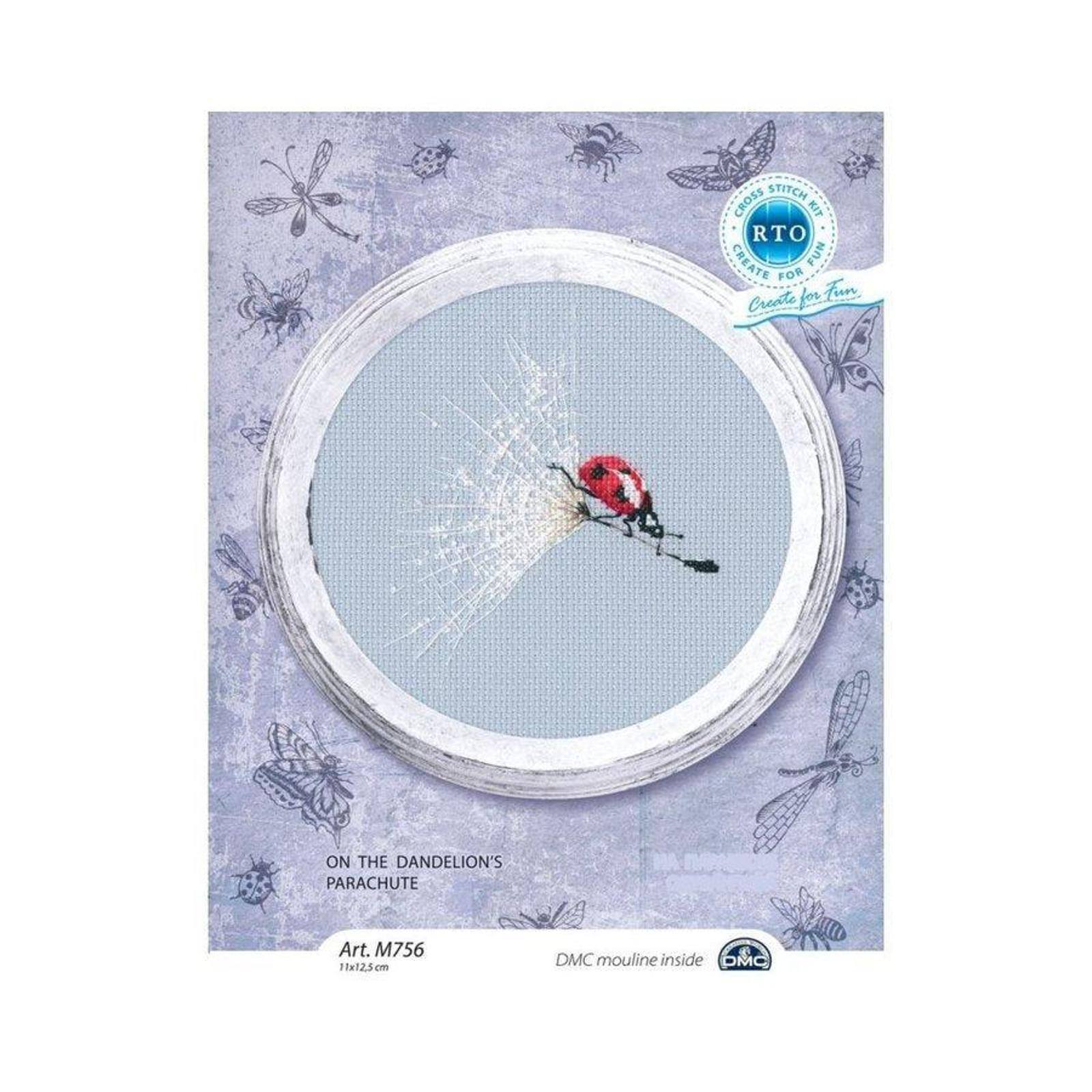 RTO Ladybug on the Dandelion's Parachute Cross Stitch Kit
